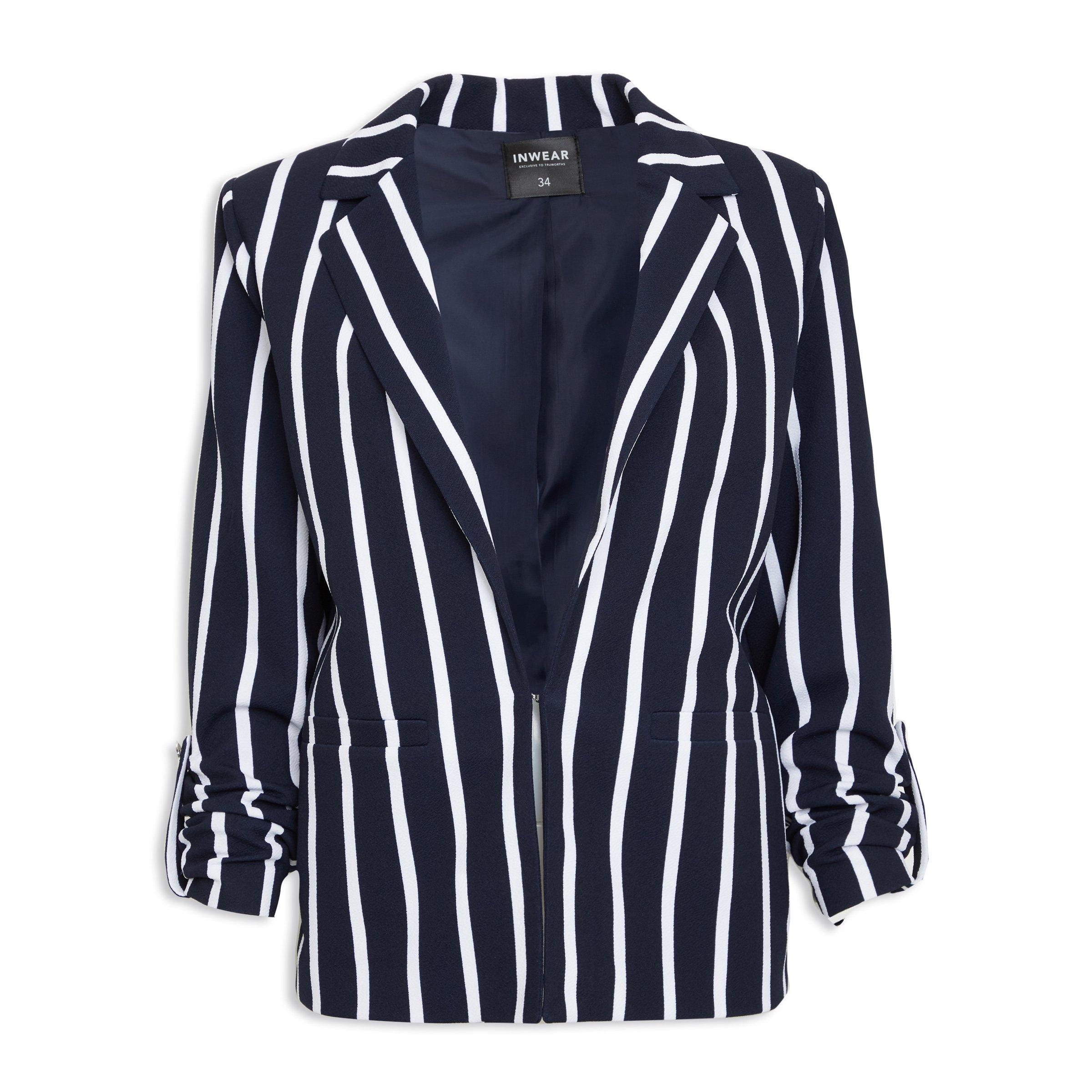 Navy Striped Blazer
