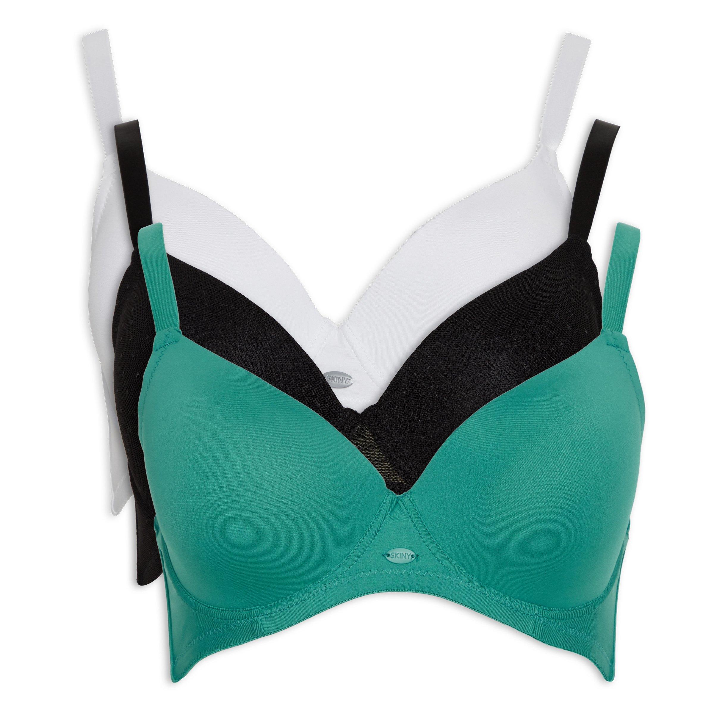 3pack Padded Plunge Bras (3037124) Skiny