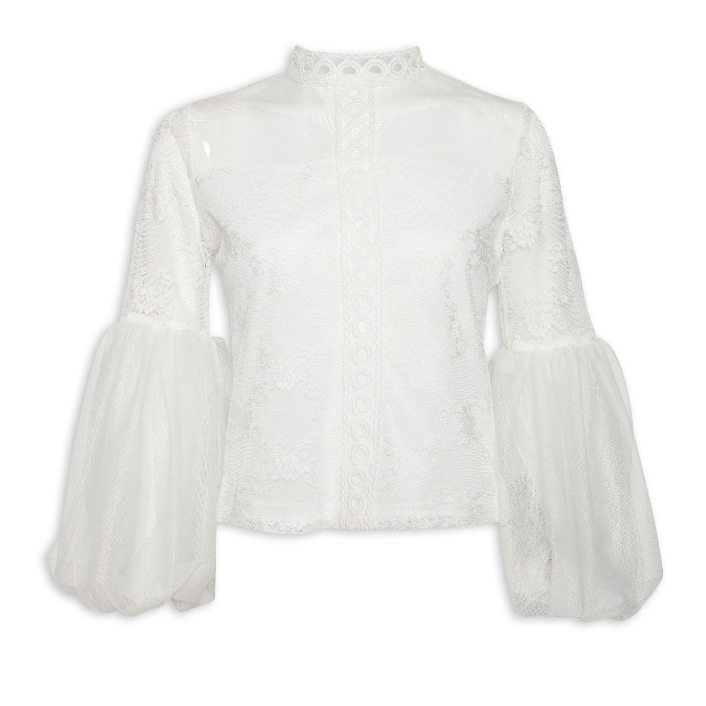 Truworths White Lace Shell Top (3058957) | Truworths.co.za