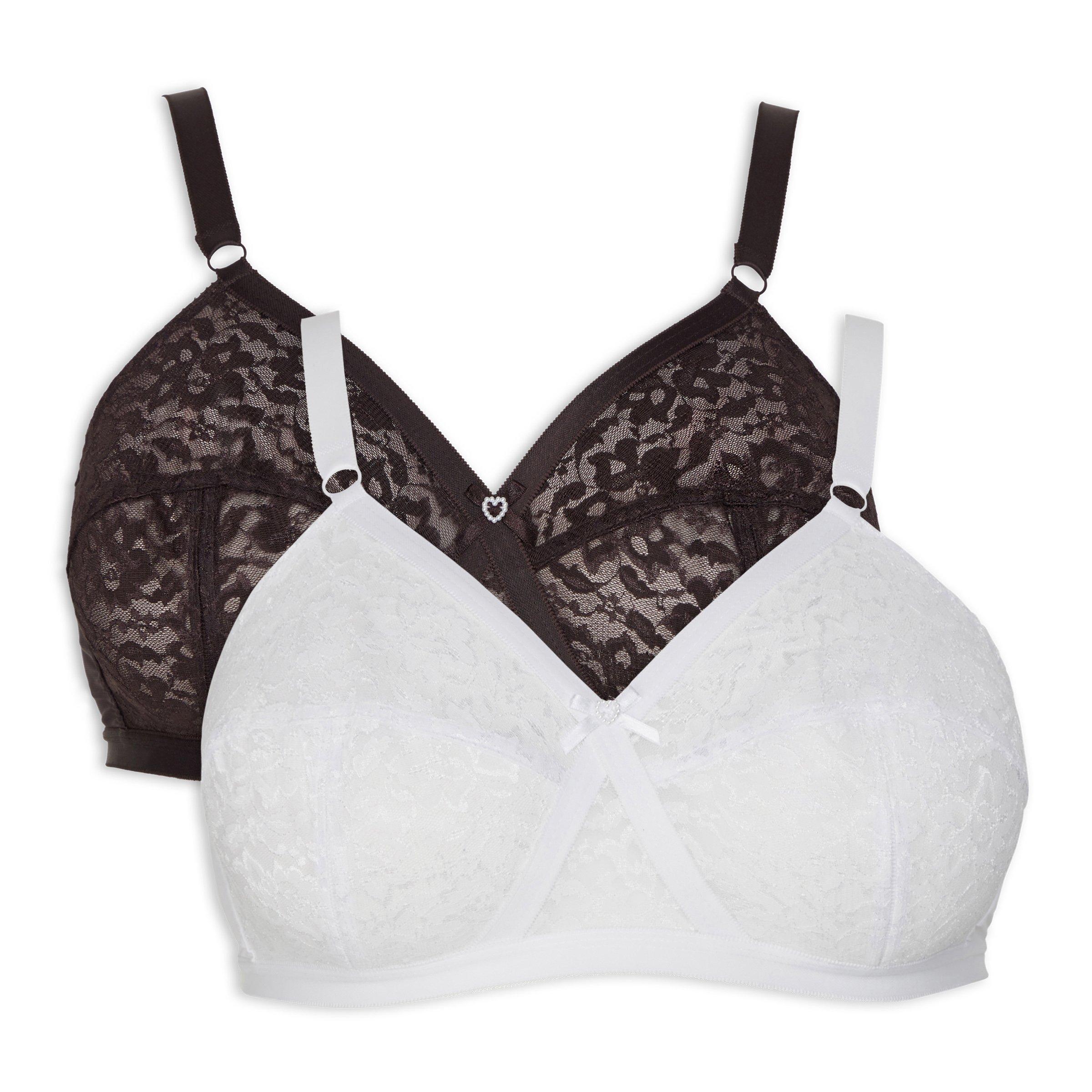 2-pack Riged Lace Bras (3063248)
