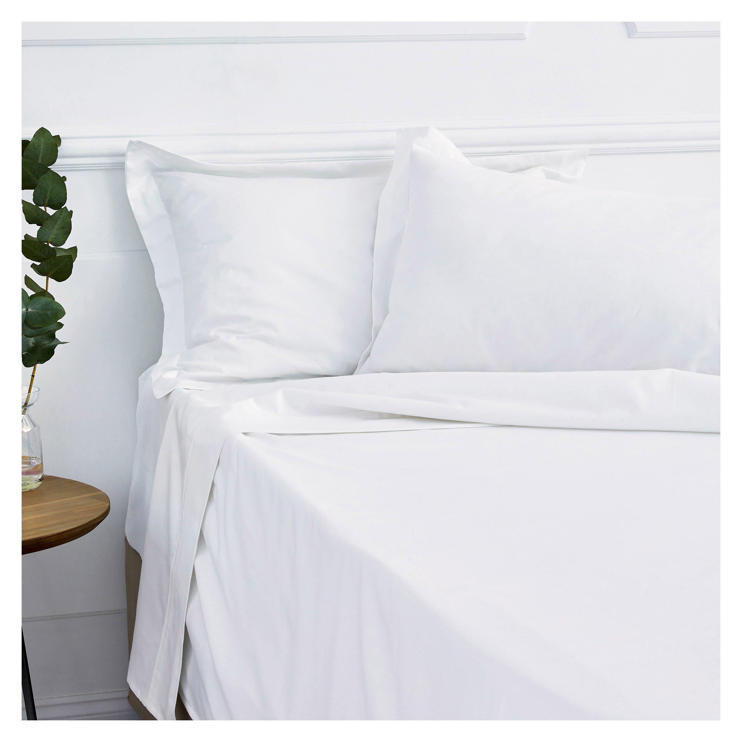 300TC White Flat Sheets (3064713) Loads of Living