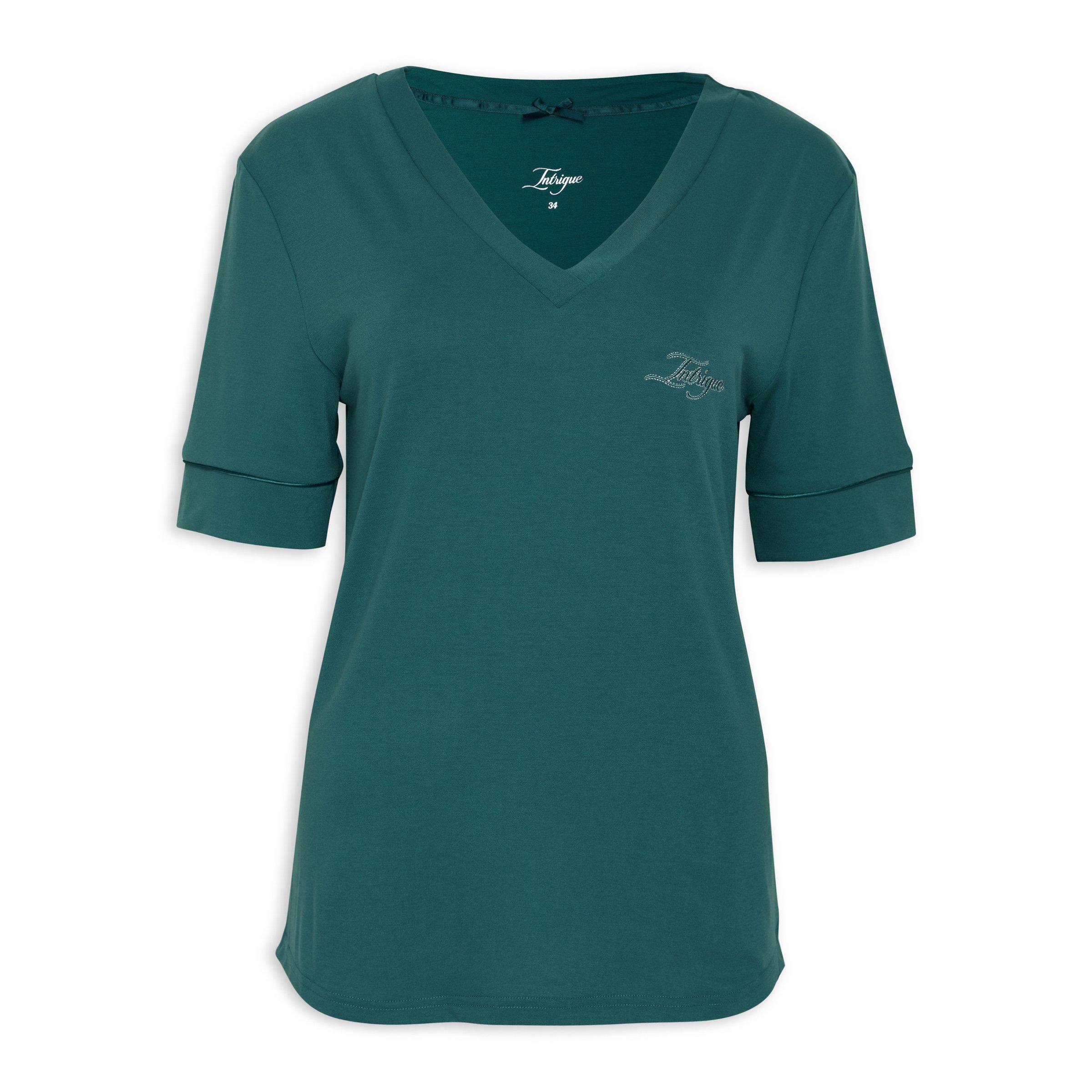 teal-v-neck-pj-top-3064838-intrigue