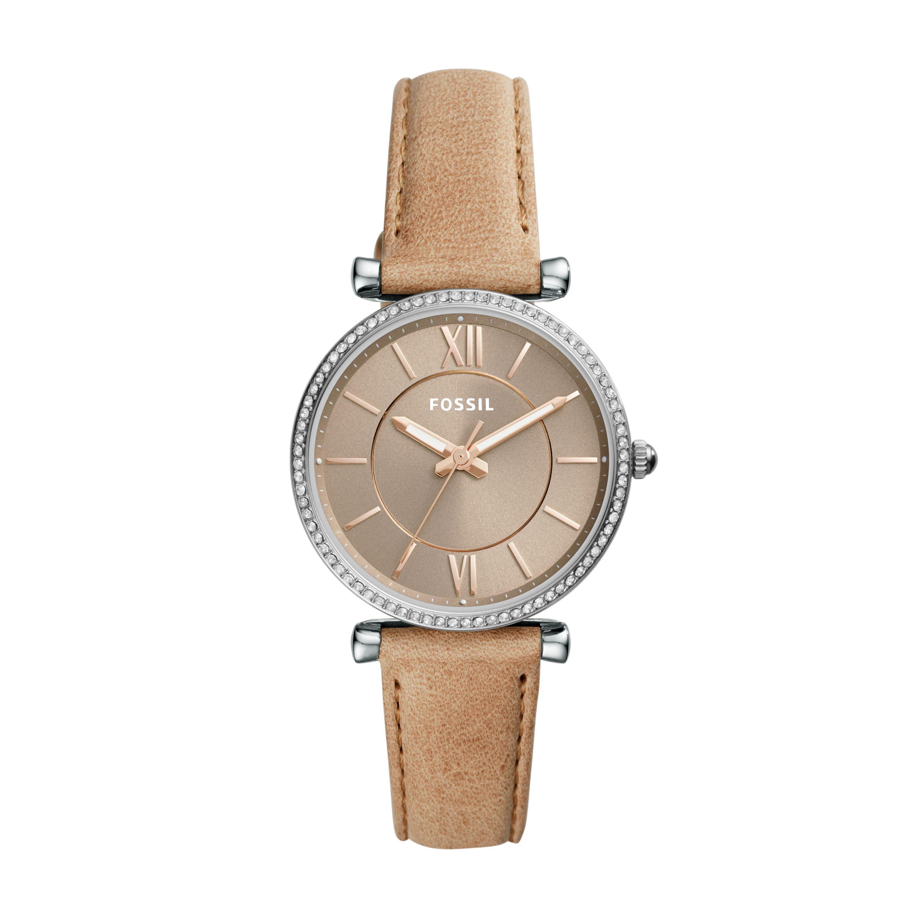 Fossil Sand Brown Carlie Leather Watch (3066664) Truworths.co.za