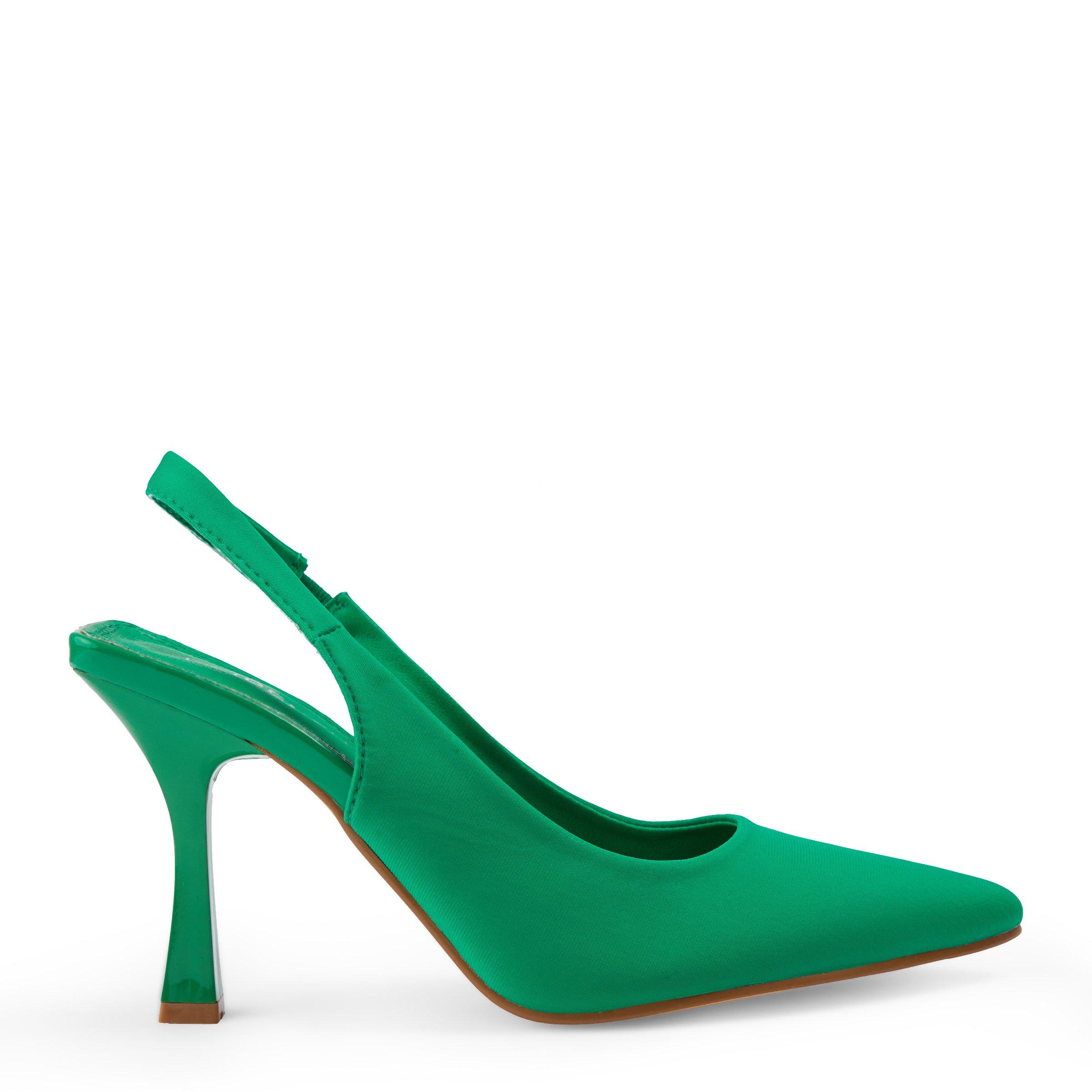 Green shop slingback shoes