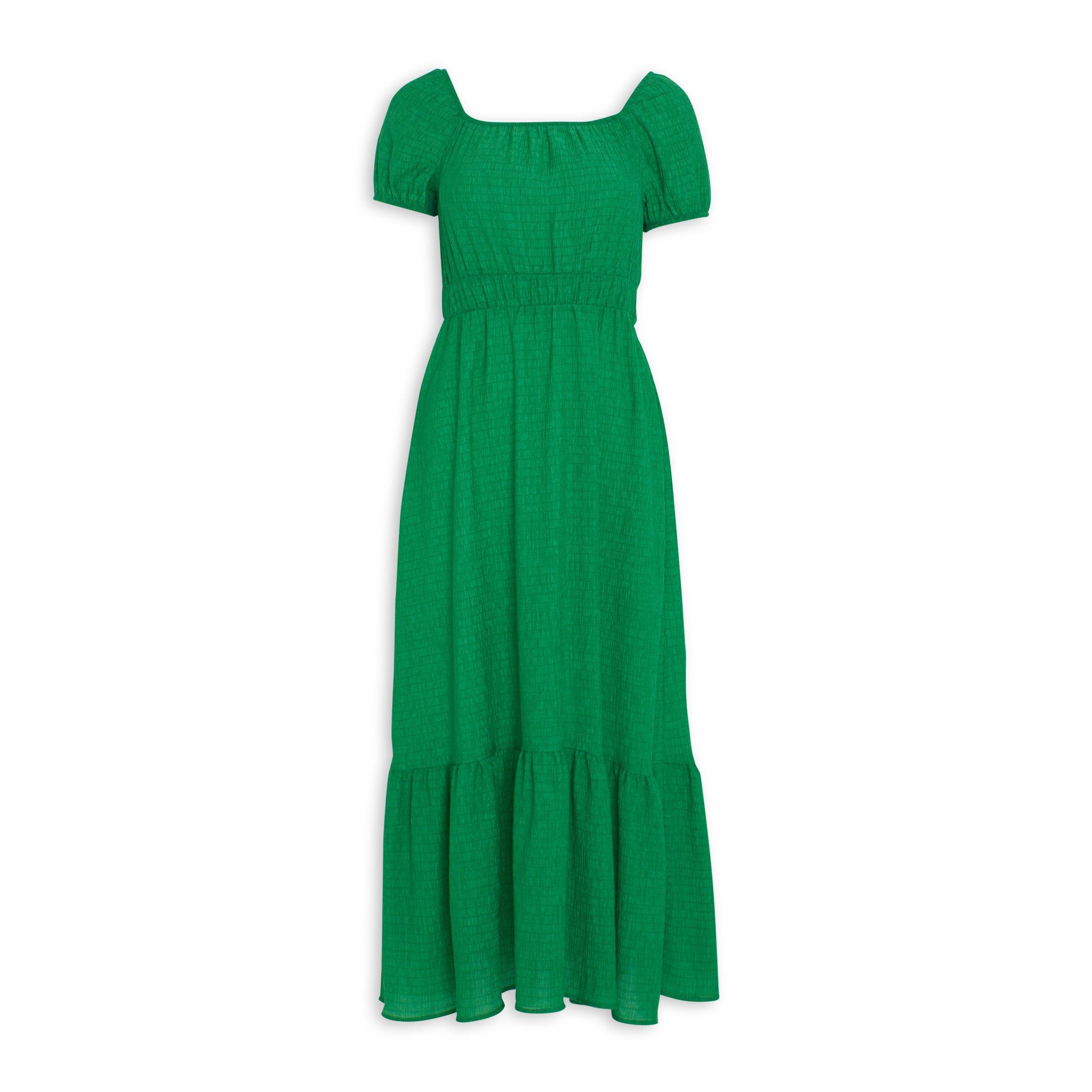 Green Tiered Dress 3070710 Identity