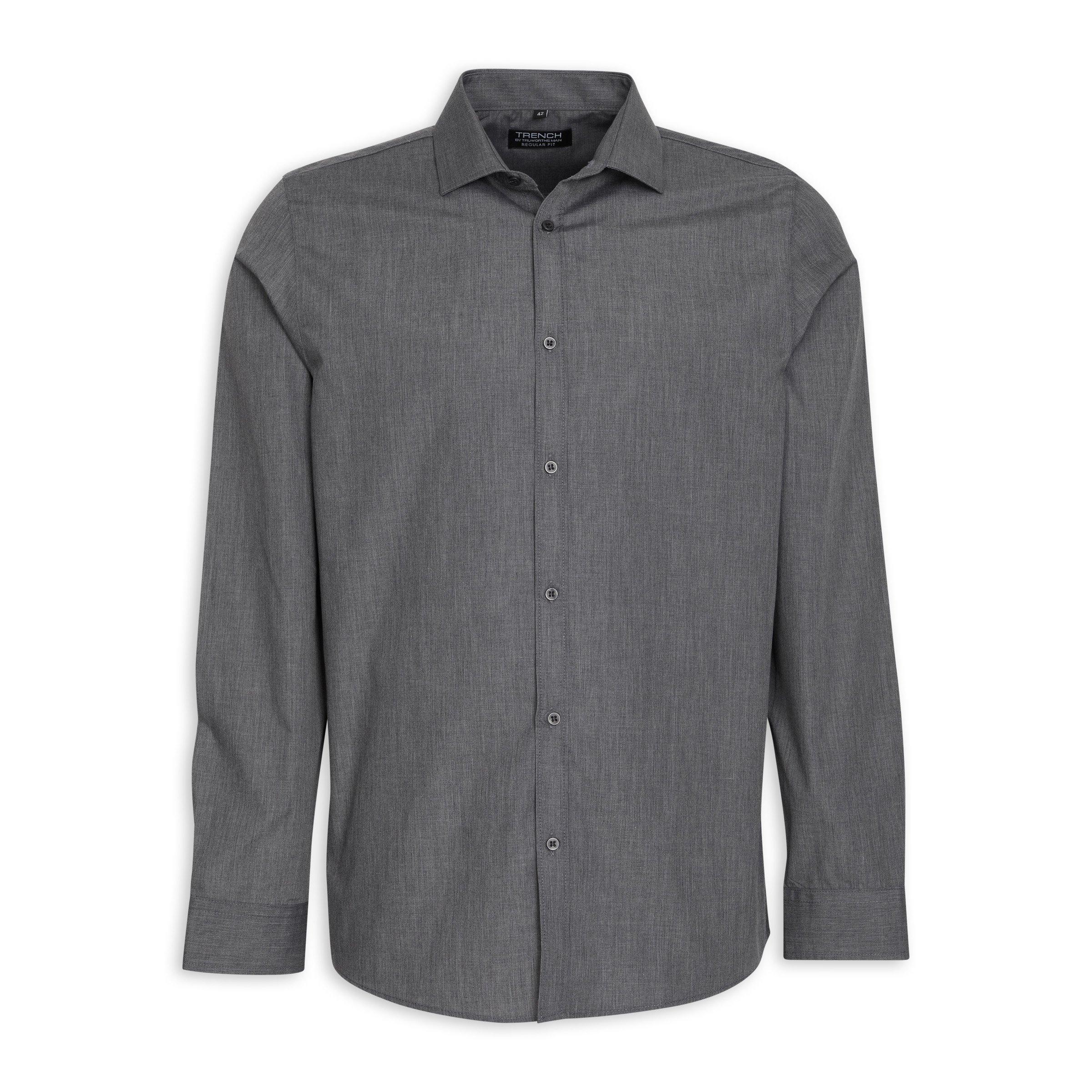 Charcoal Regular Fit Shirt (3071470) Truworths Man