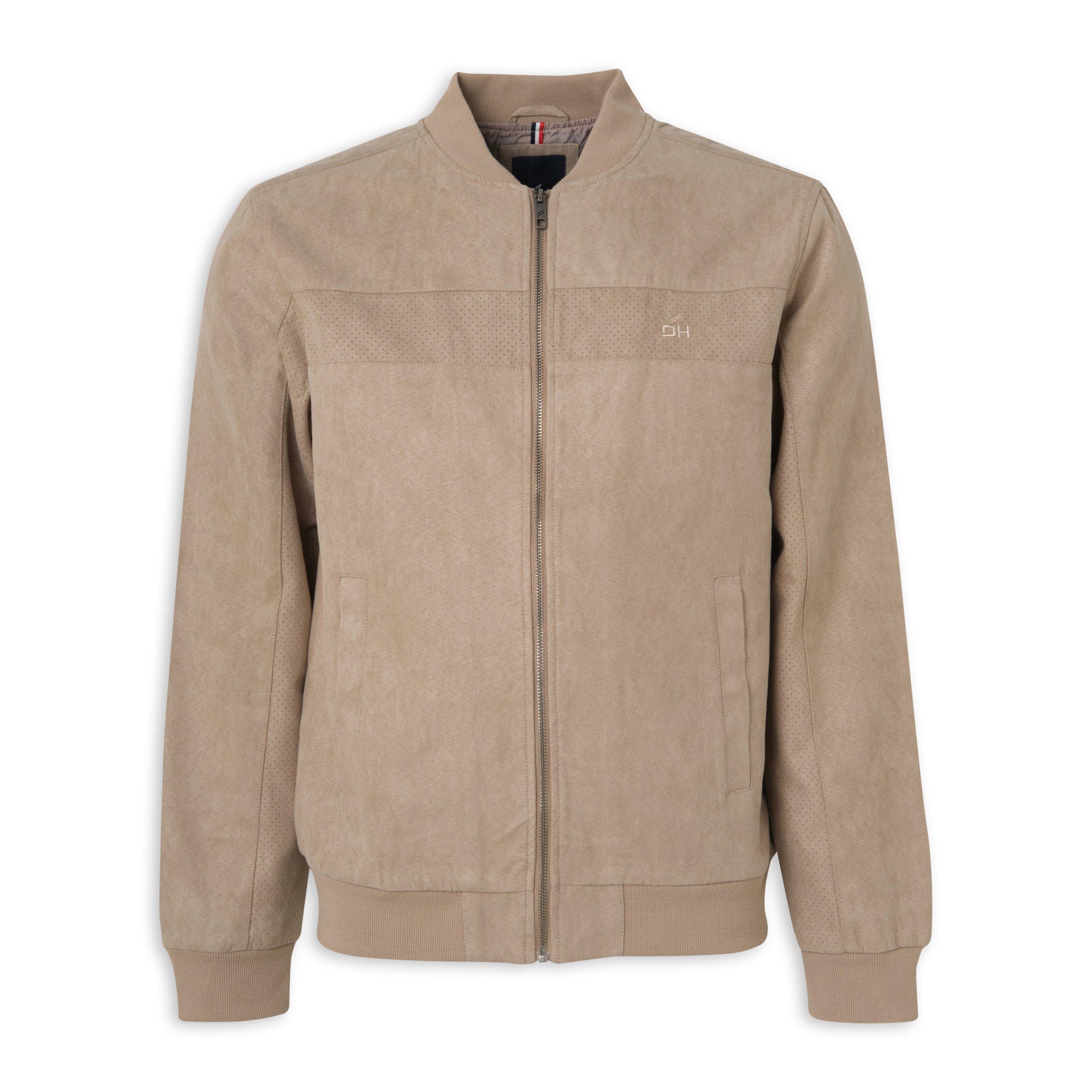 Beige suede bomber outlet jacket