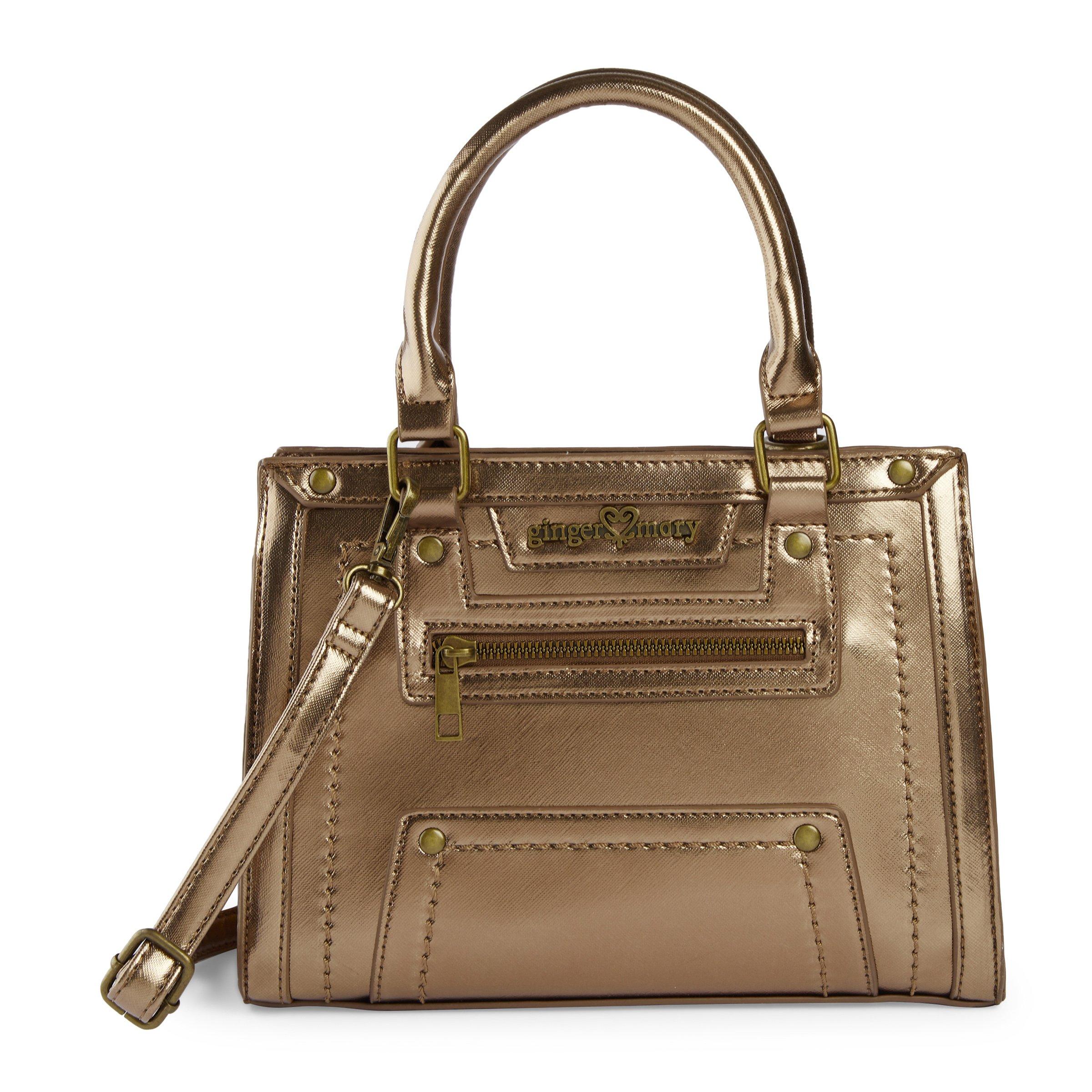 Bronze Metallic Shopper Bag (3072351) Ginger Mary