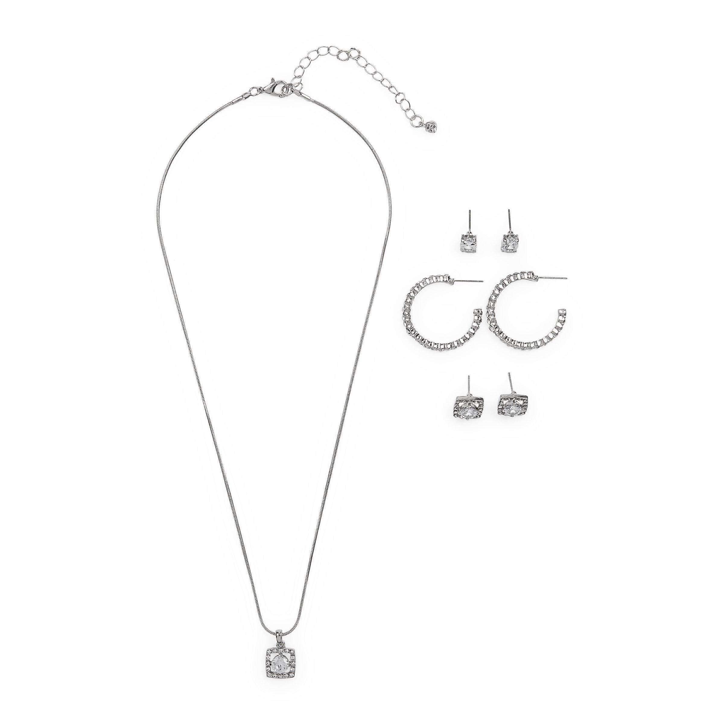 3 Pack Earrings Necklace Set 3072670 Truworths