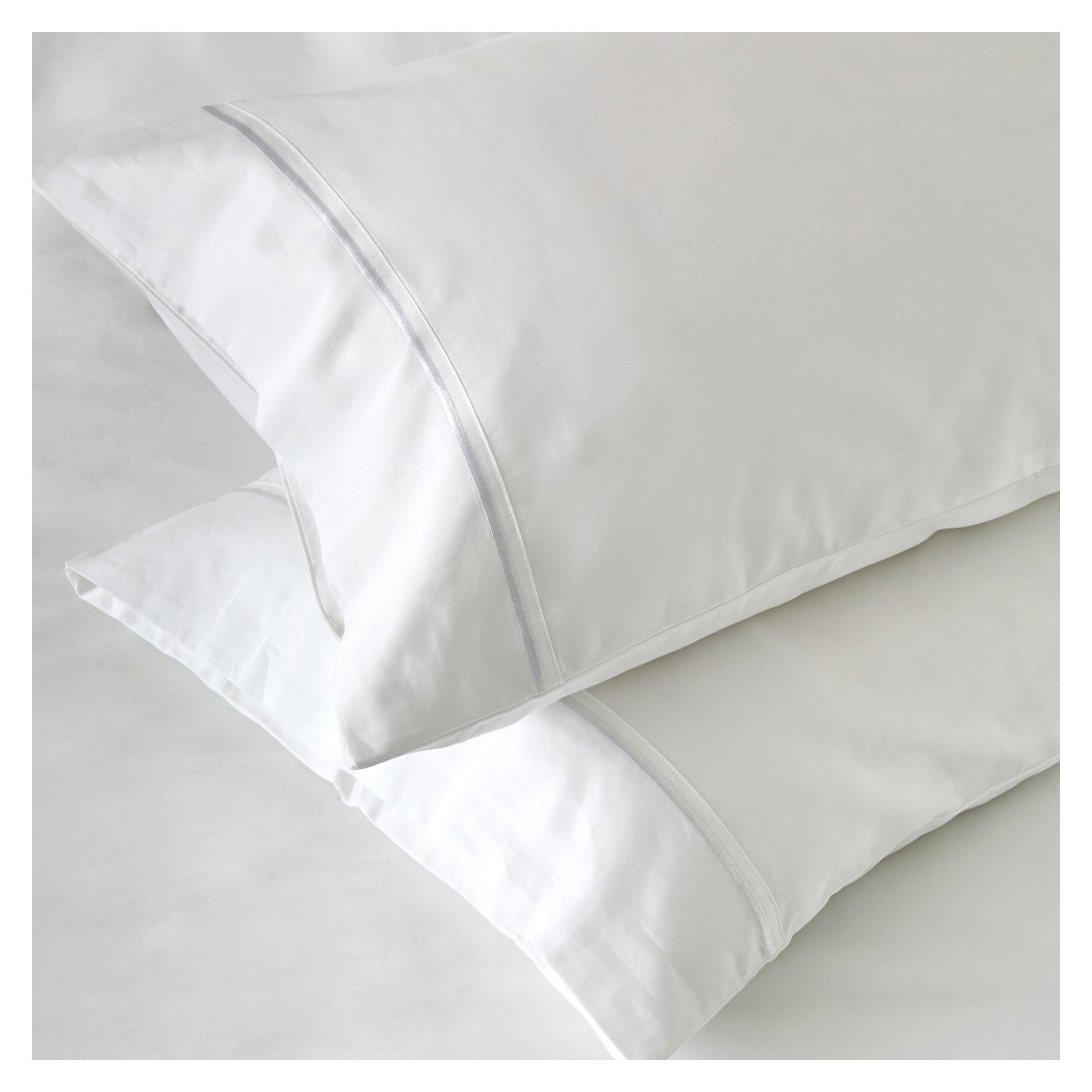 1000TC White Embroidery Pillowcases (3074031) Loads of Living