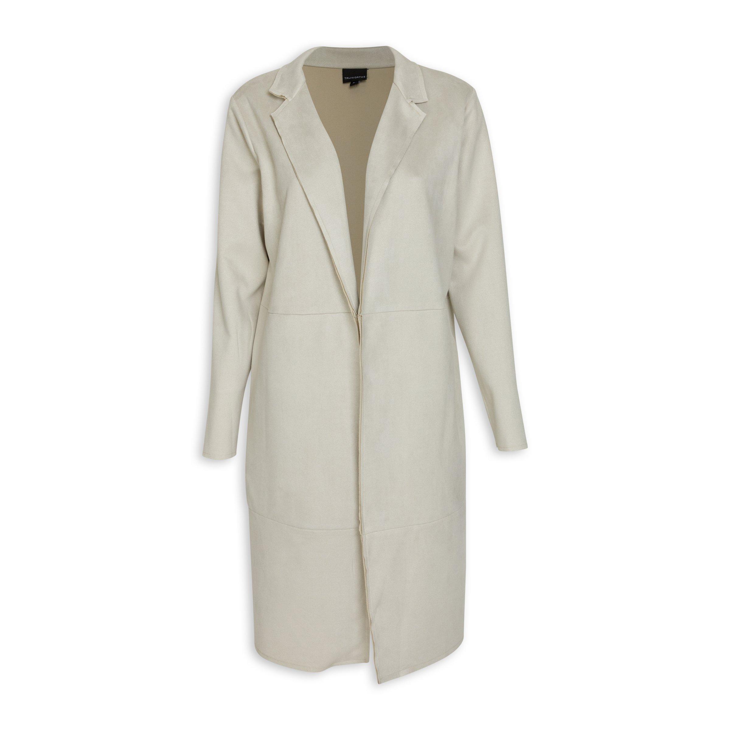 Grey Suede Duster Coat