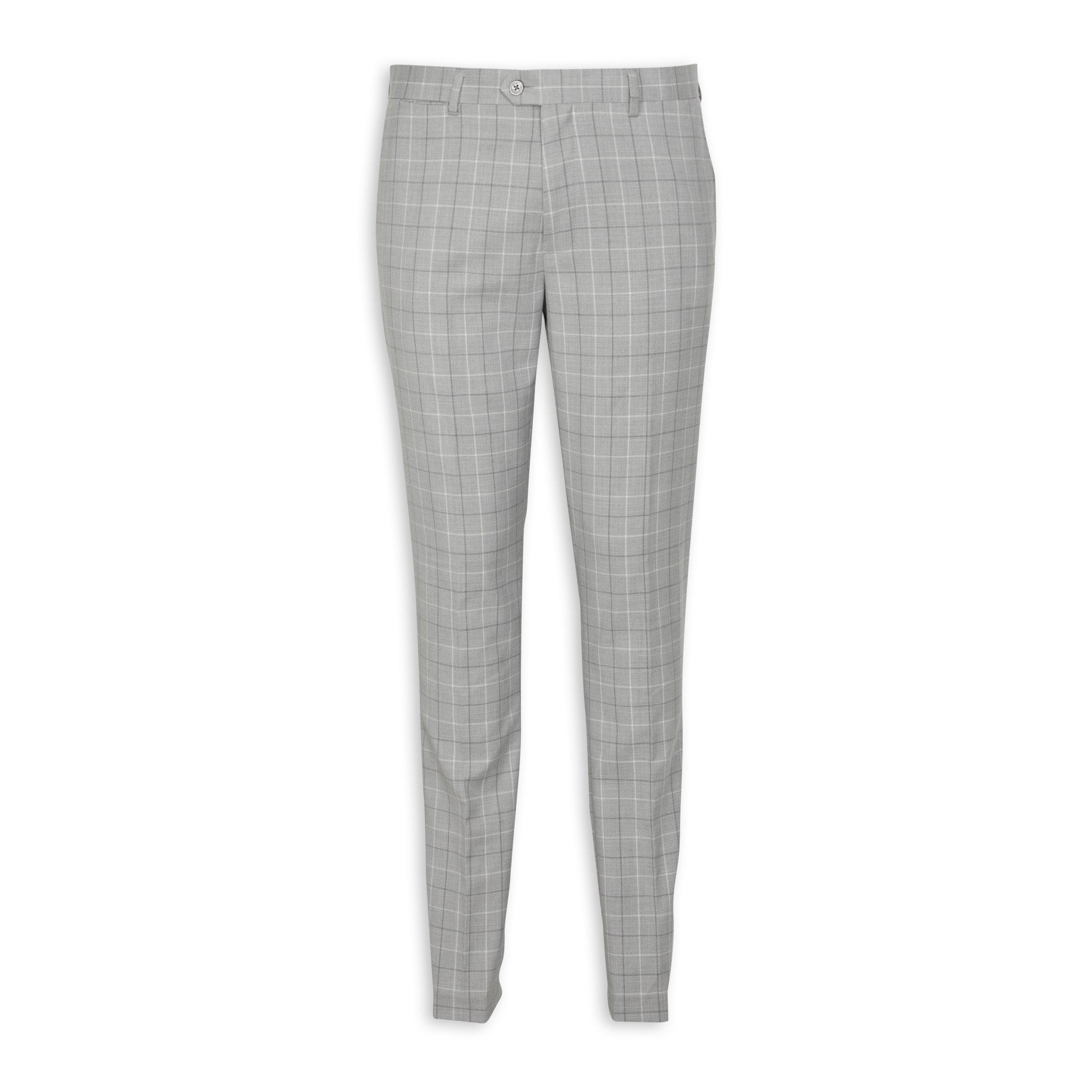 Grey Check Coord Suit Trouser (3078582) Truworths Man