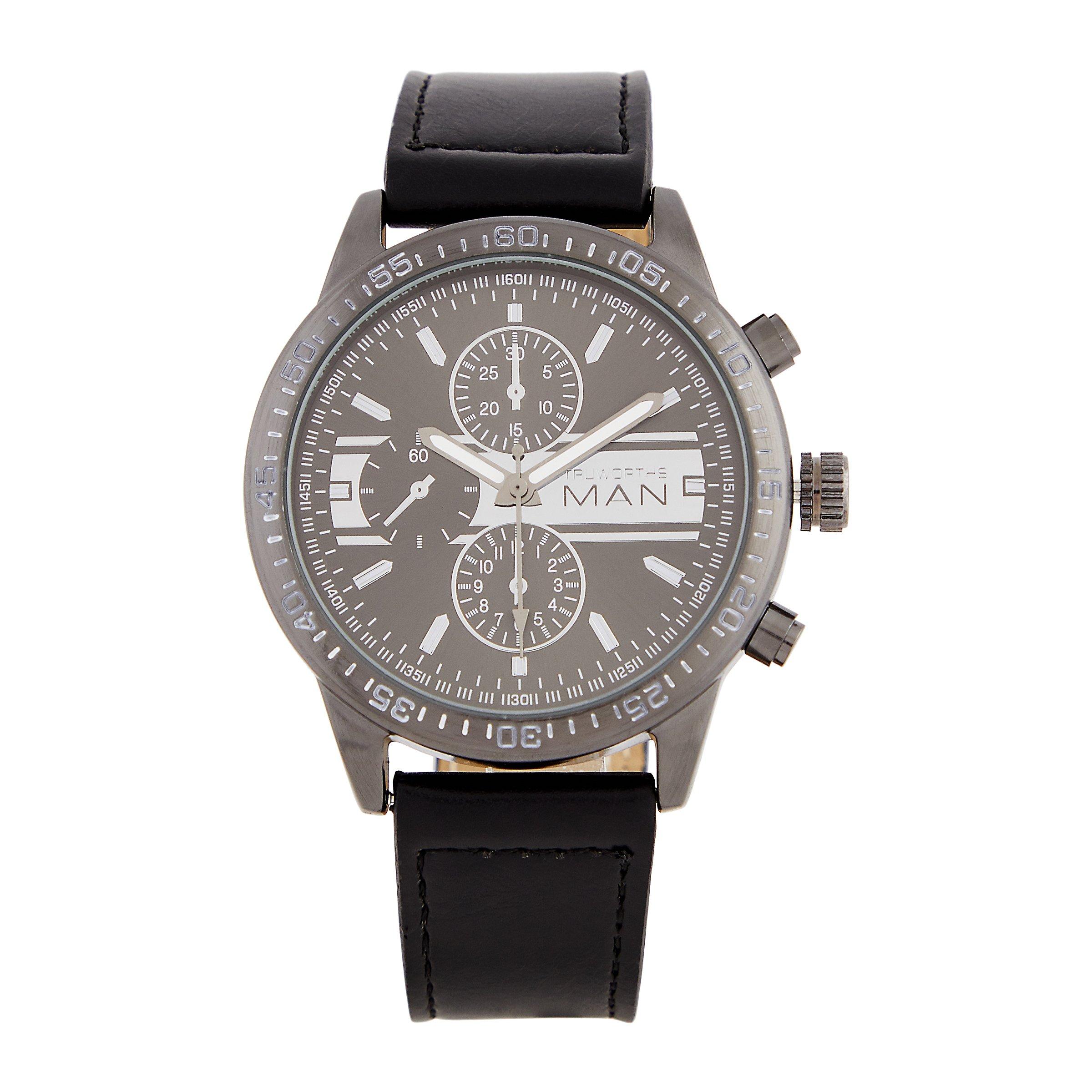 Black PU Strap Watch (3079002) Truworths Man