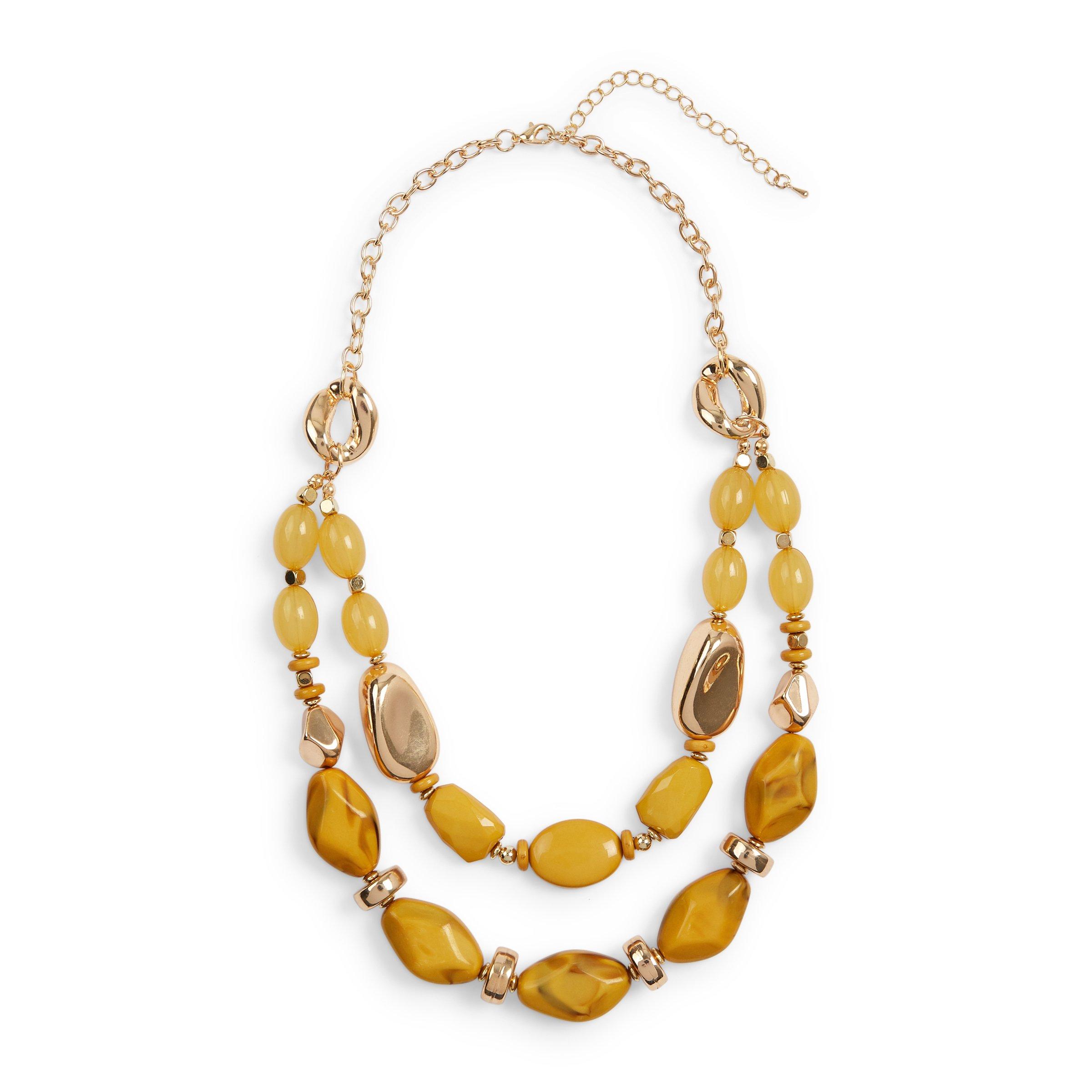Yellow Beaded Necklace (3079416) Truworths