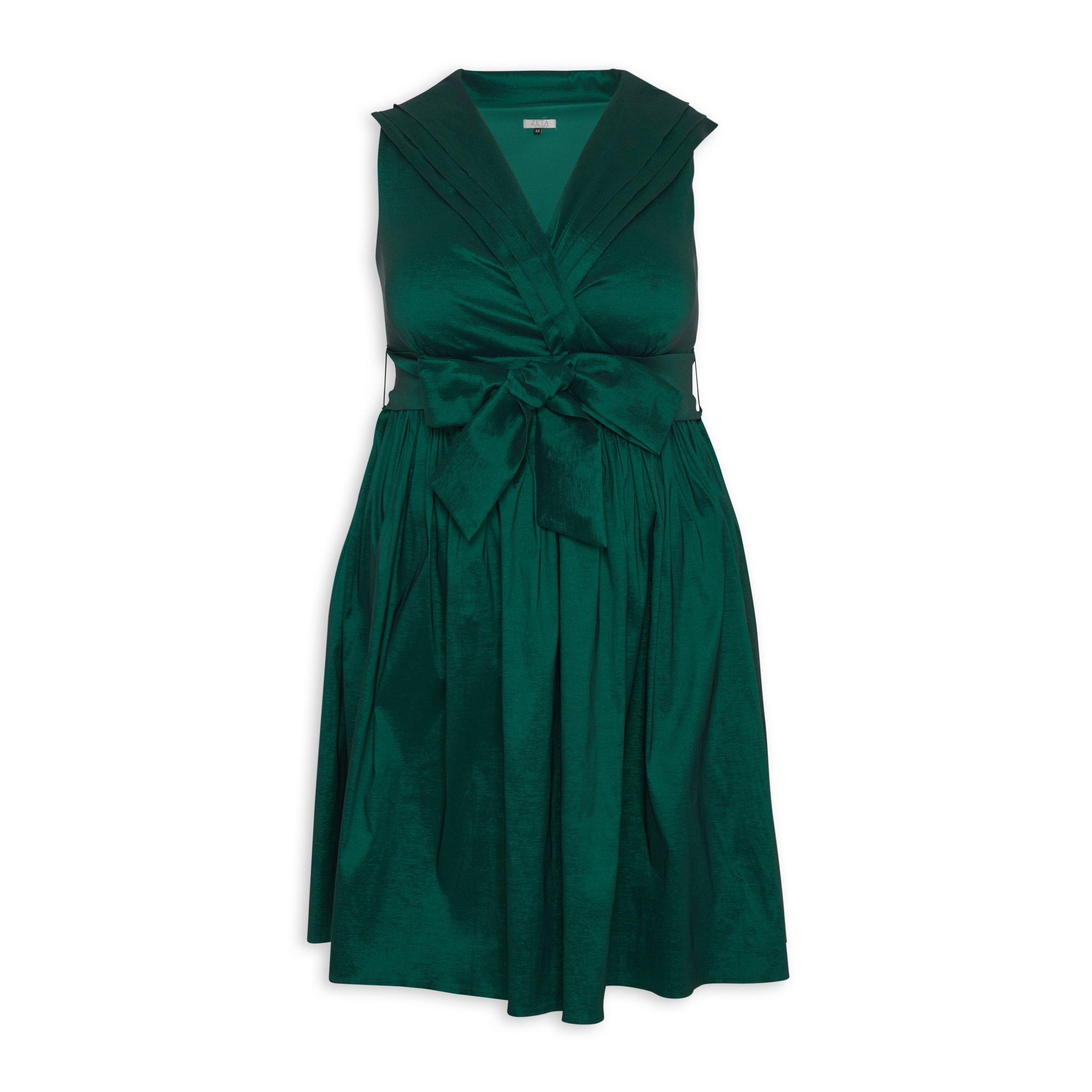 Green Belted Dress (3080022) | Zeta