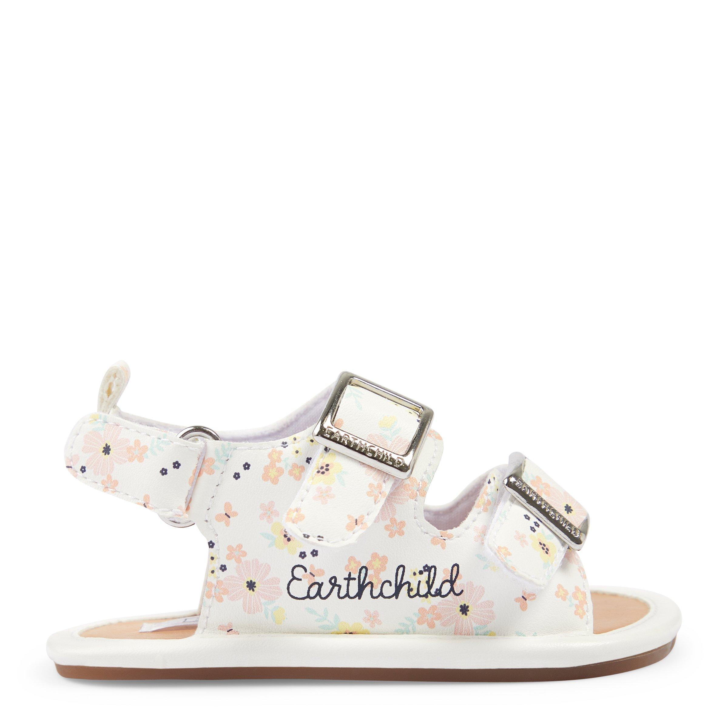 Newborn Girl Floral Print Sandal (3080346) Earthchild