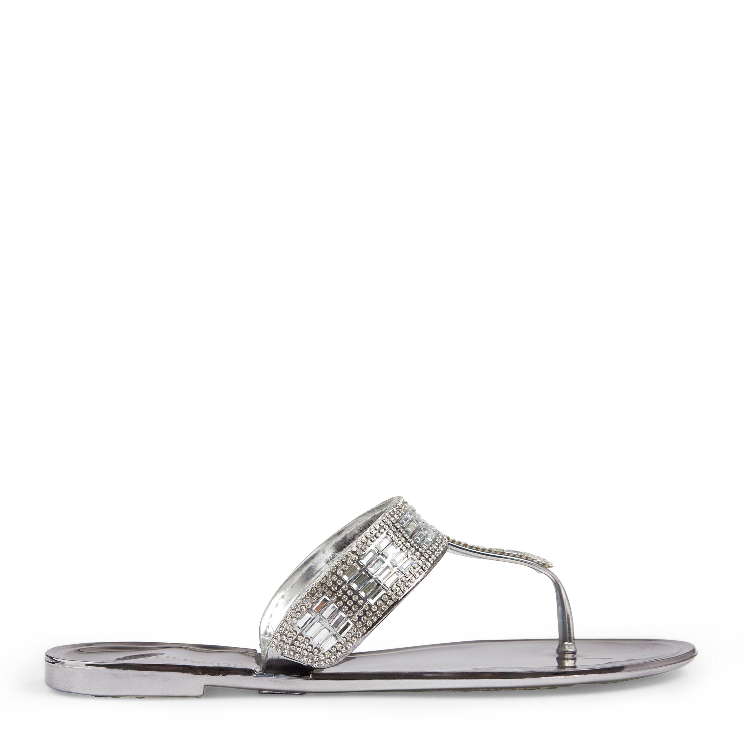 Grey best sale thong sandals