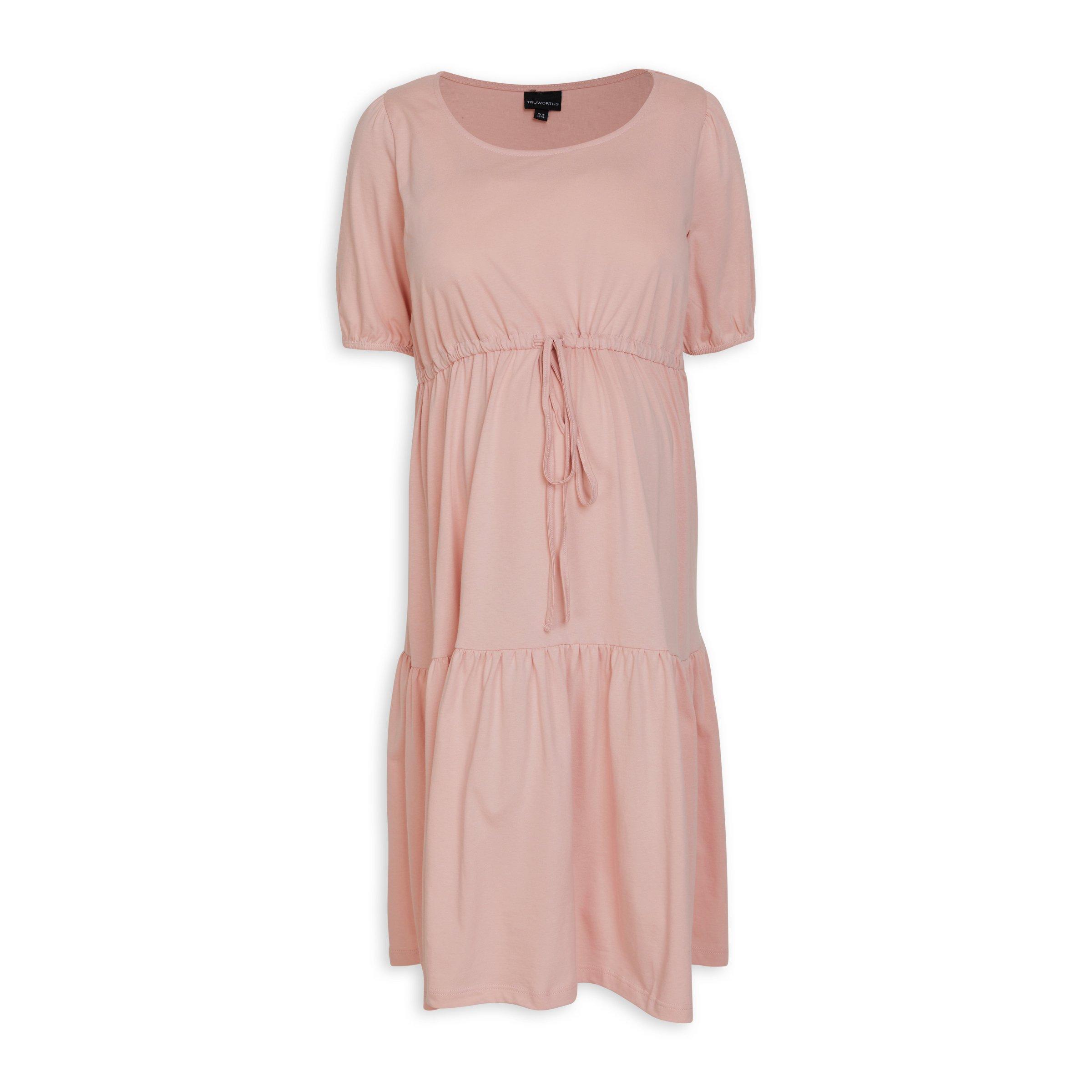 Pink Tiered Maternity Dress 3081365 Truworths