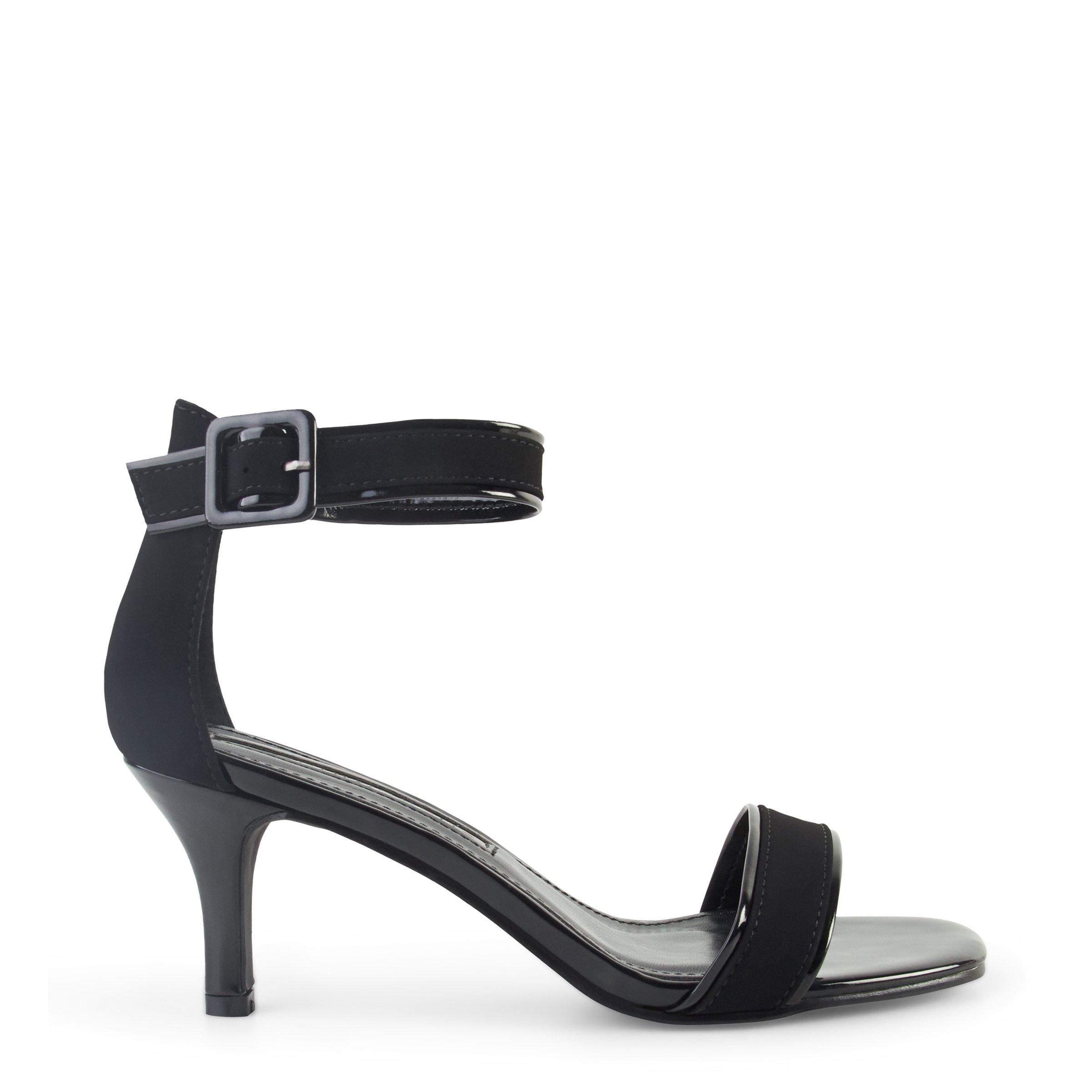 Low heel black hot sale sandals uk