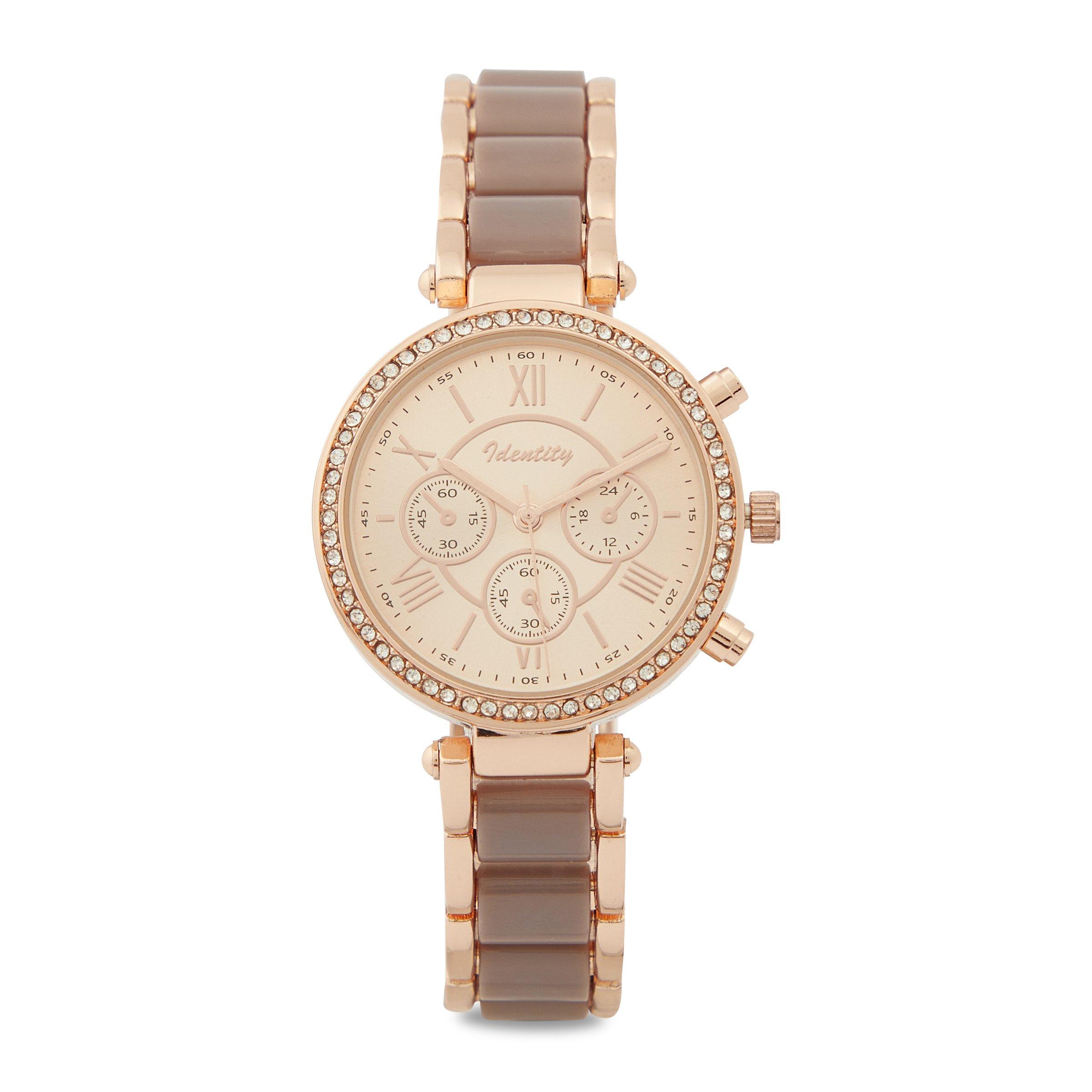 Rose Gold Chainlink Metal Strap Watch (3083498) Identity