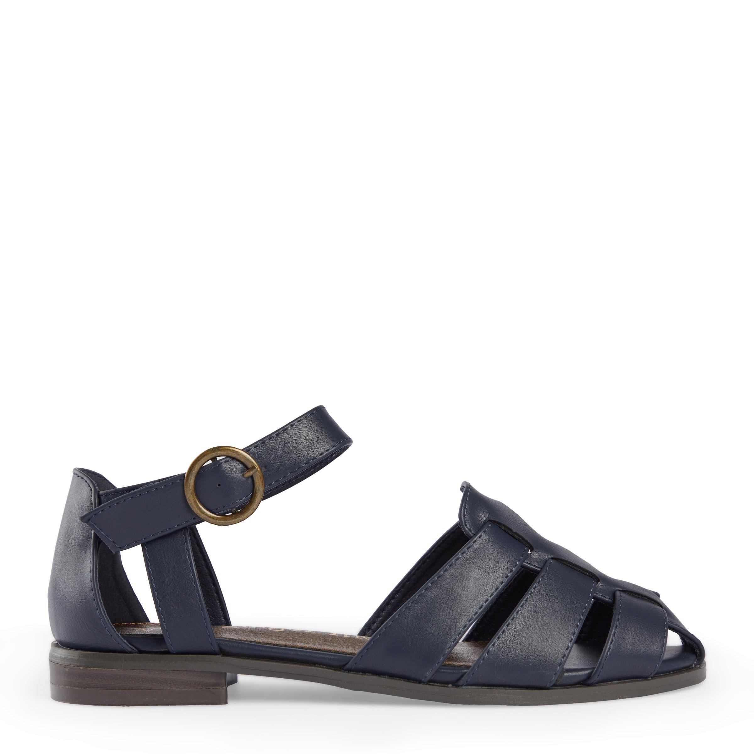 Navy fisherman style sandals (3085317) Ginger Mary
