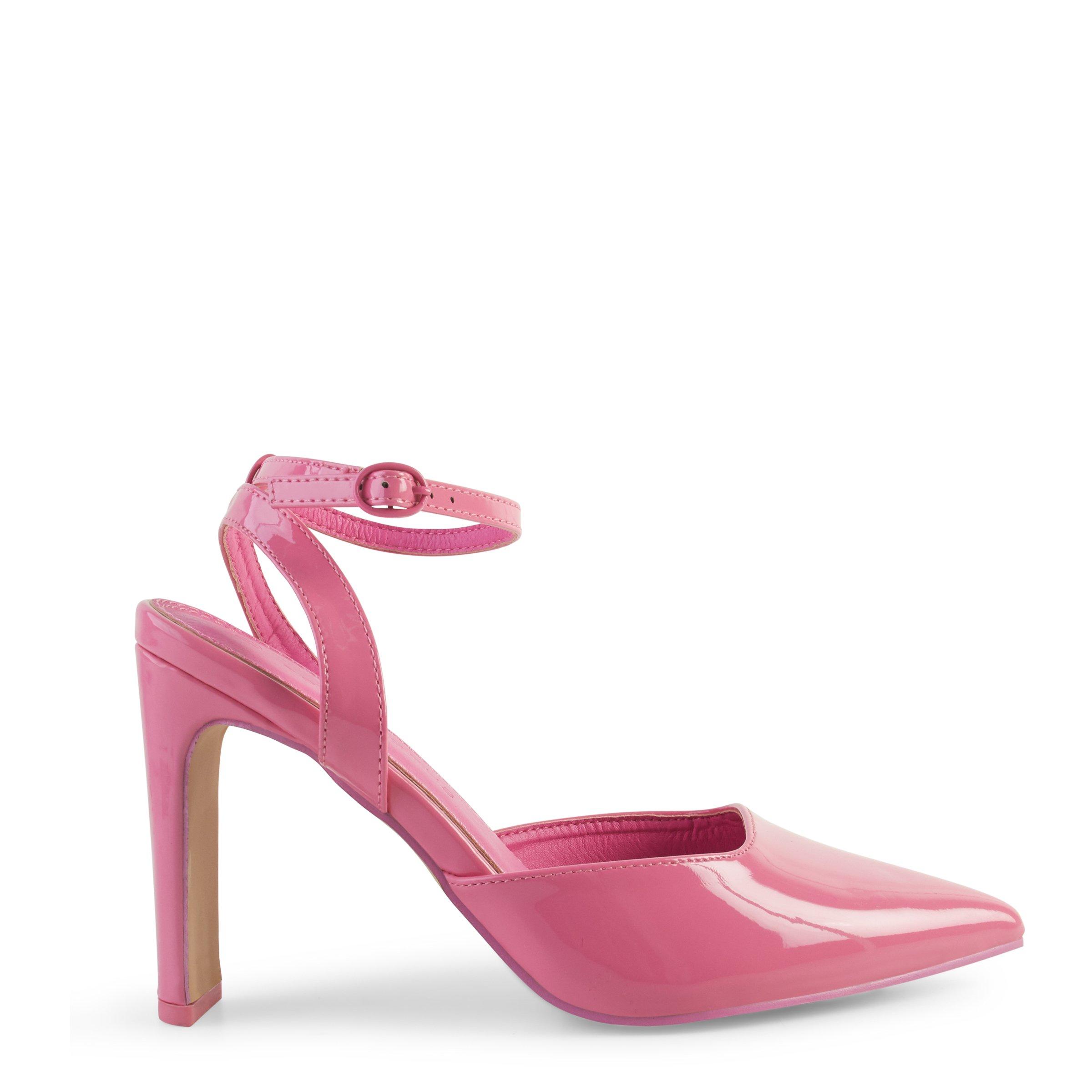 Pink ankle shop strap shoes