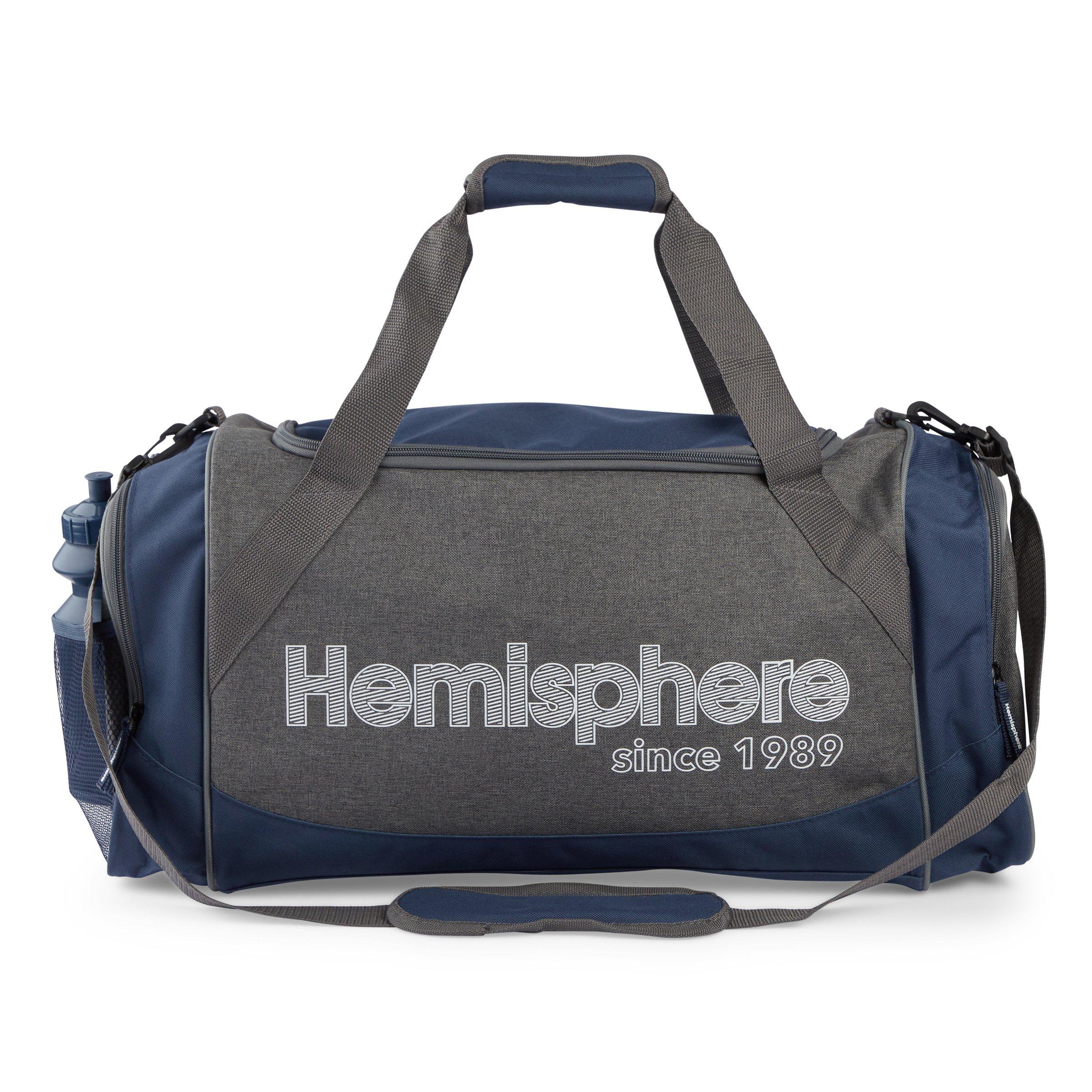 Colour Blocked Branded Duffel Bag
