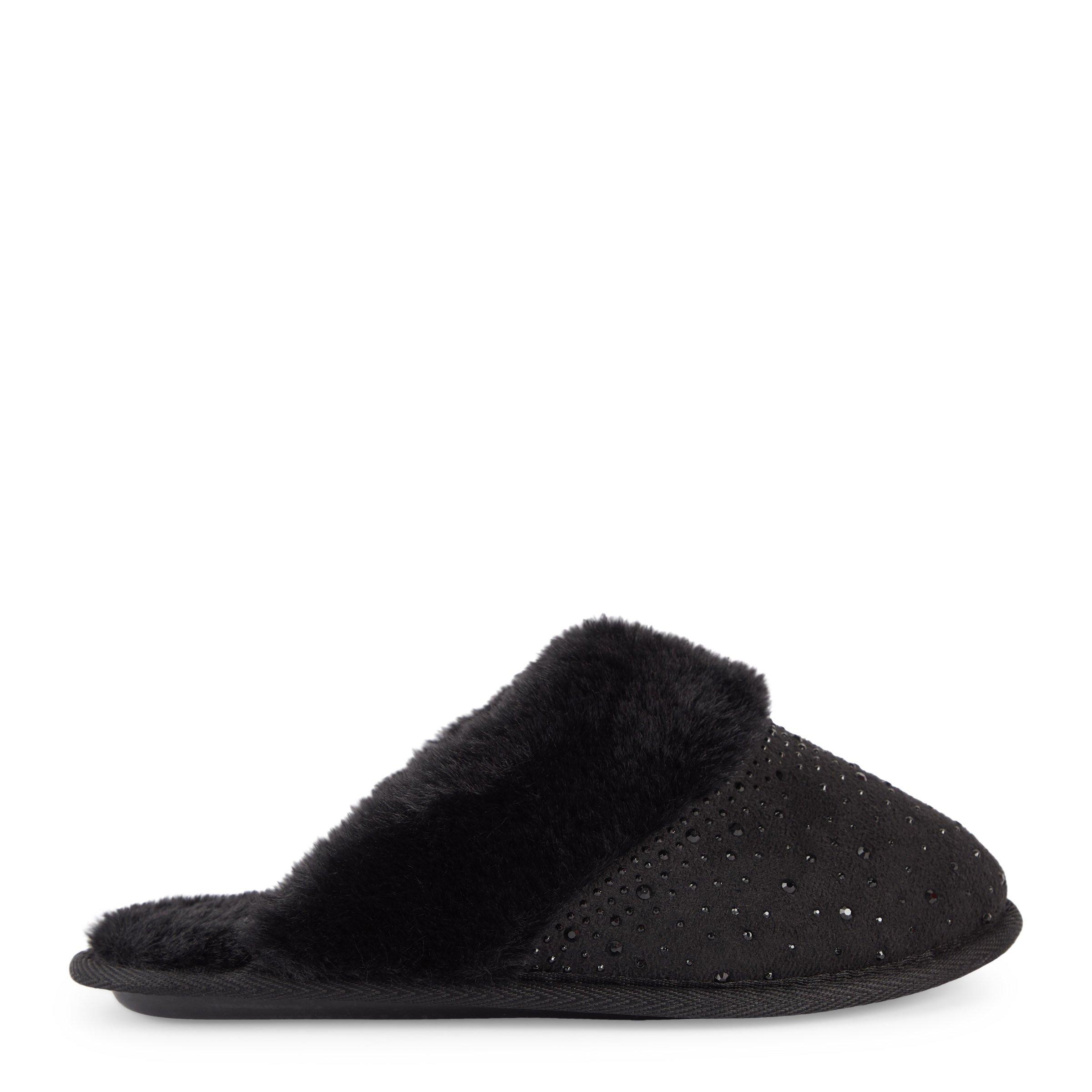 Black Diamante Closed Toe Slipper (3086122) Identity