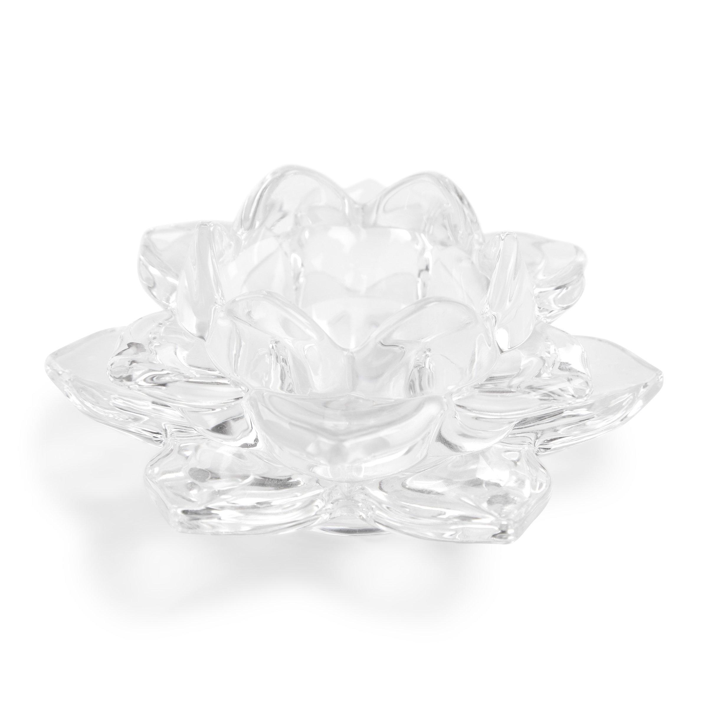 Floral Glass Candle Holder (3086153) Loads of Living