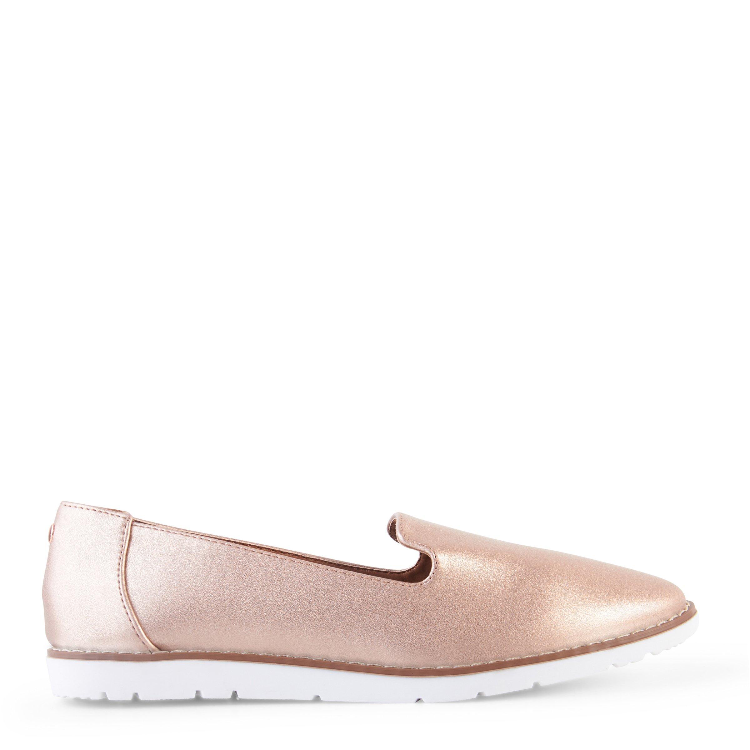 Rose gold slip store on shoes