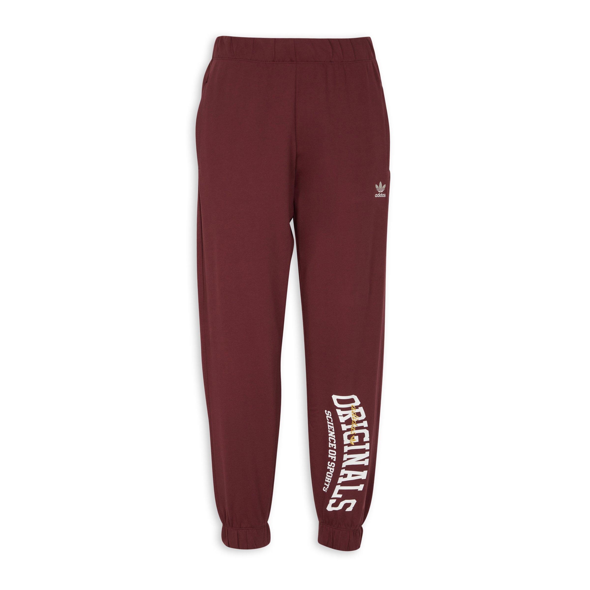 Adidas trace maroon pants online