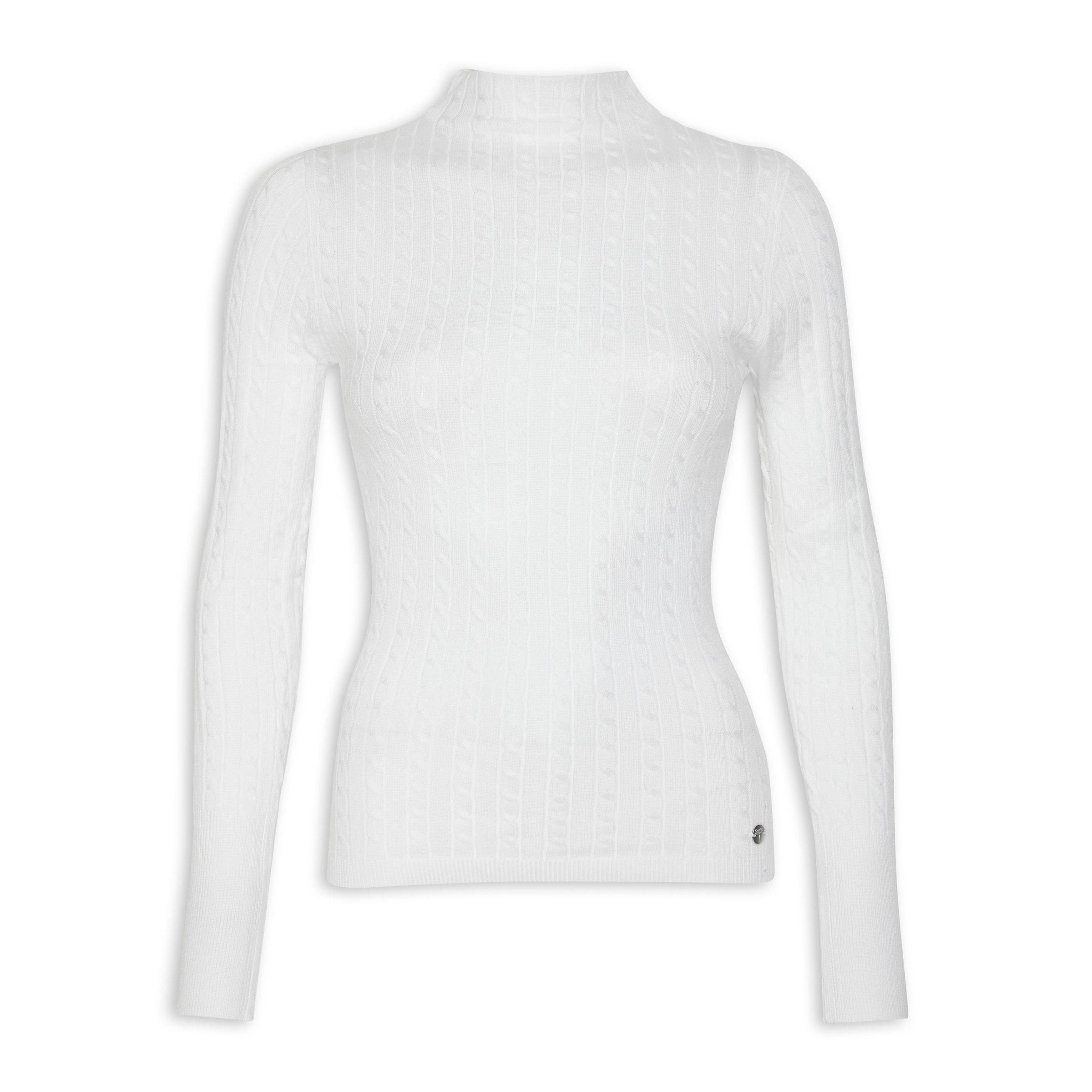  Women's White Turtleneck Sweater