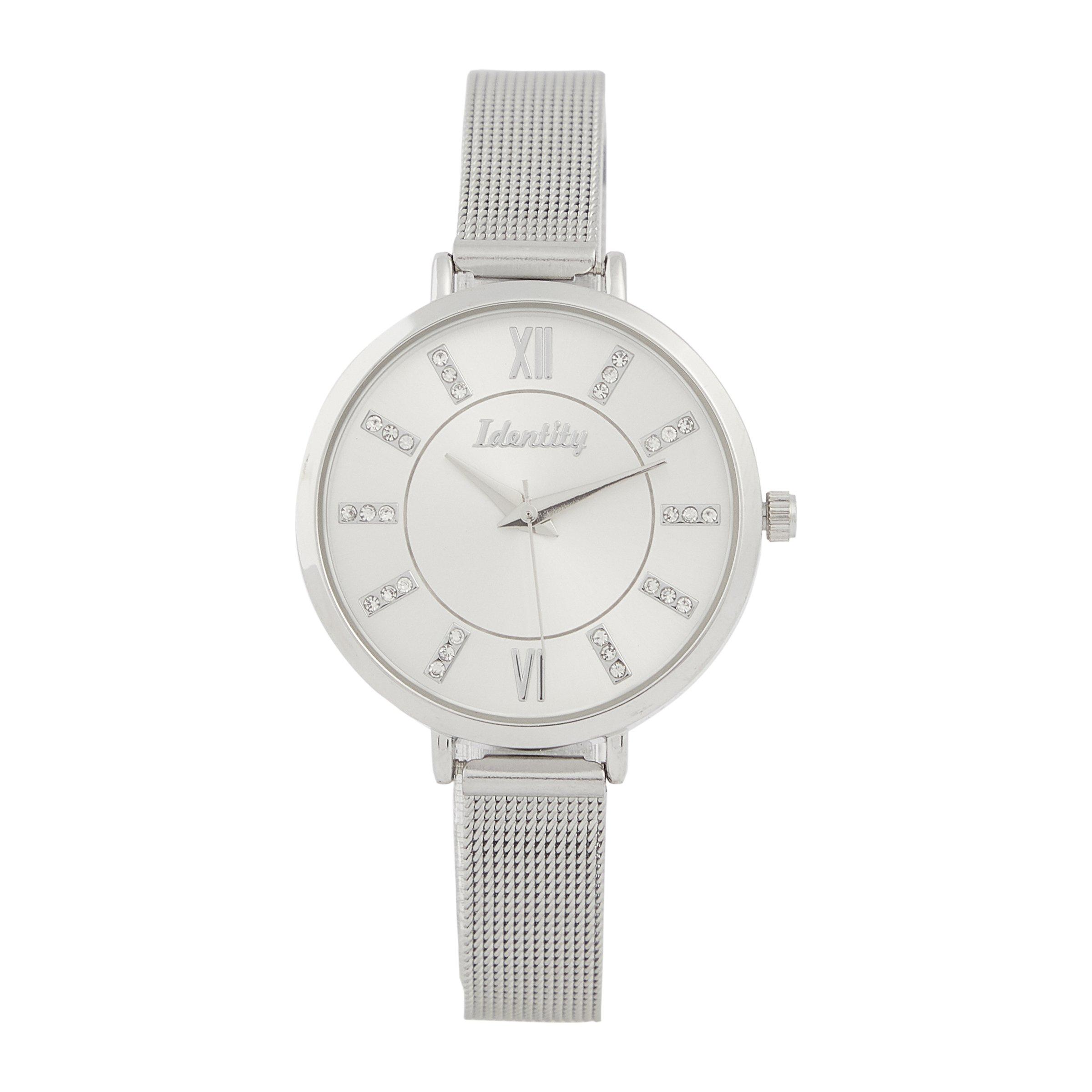 Womens silver diamante discount watches