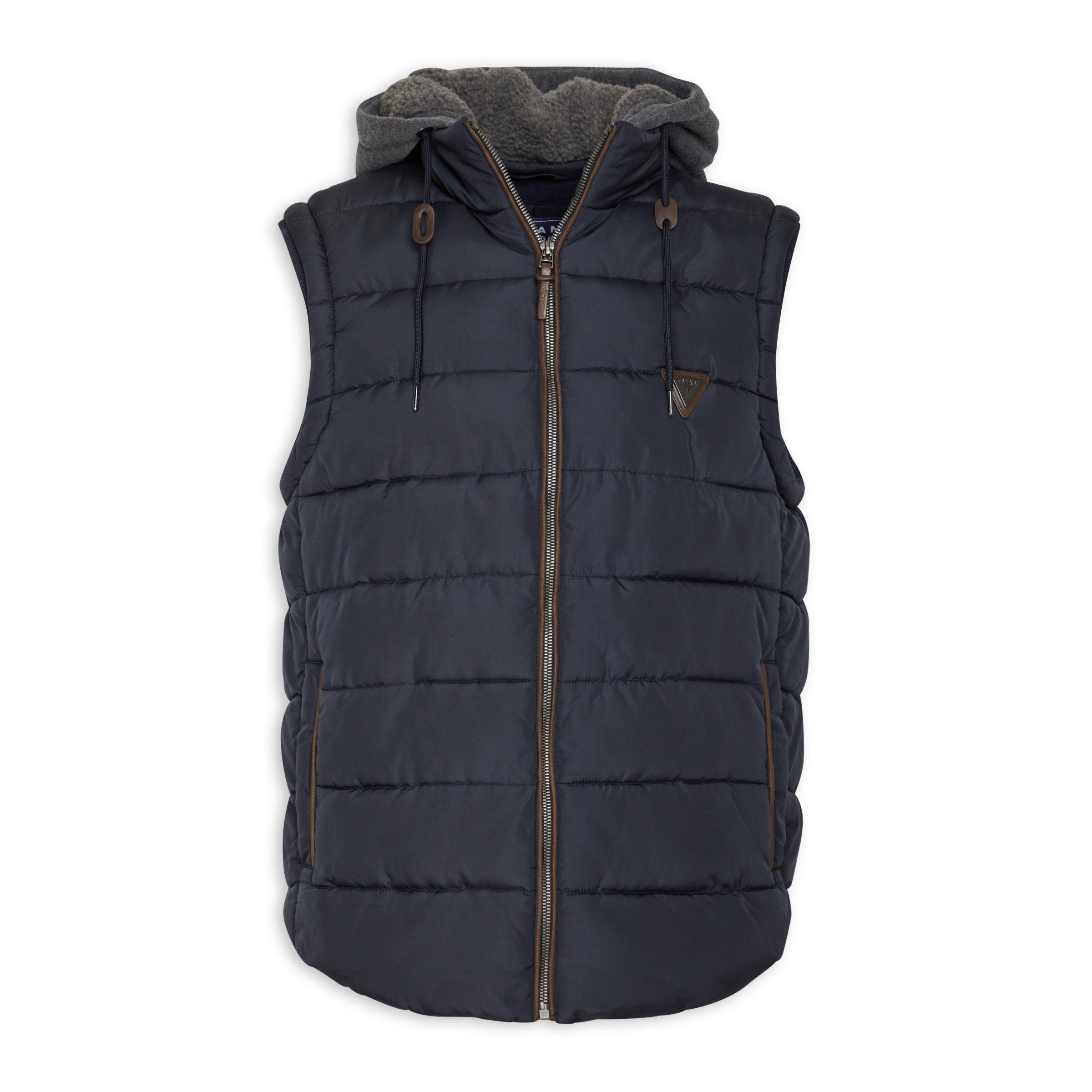 Navy Sleeveless Puffer Jacket (3089901) Truworths Man