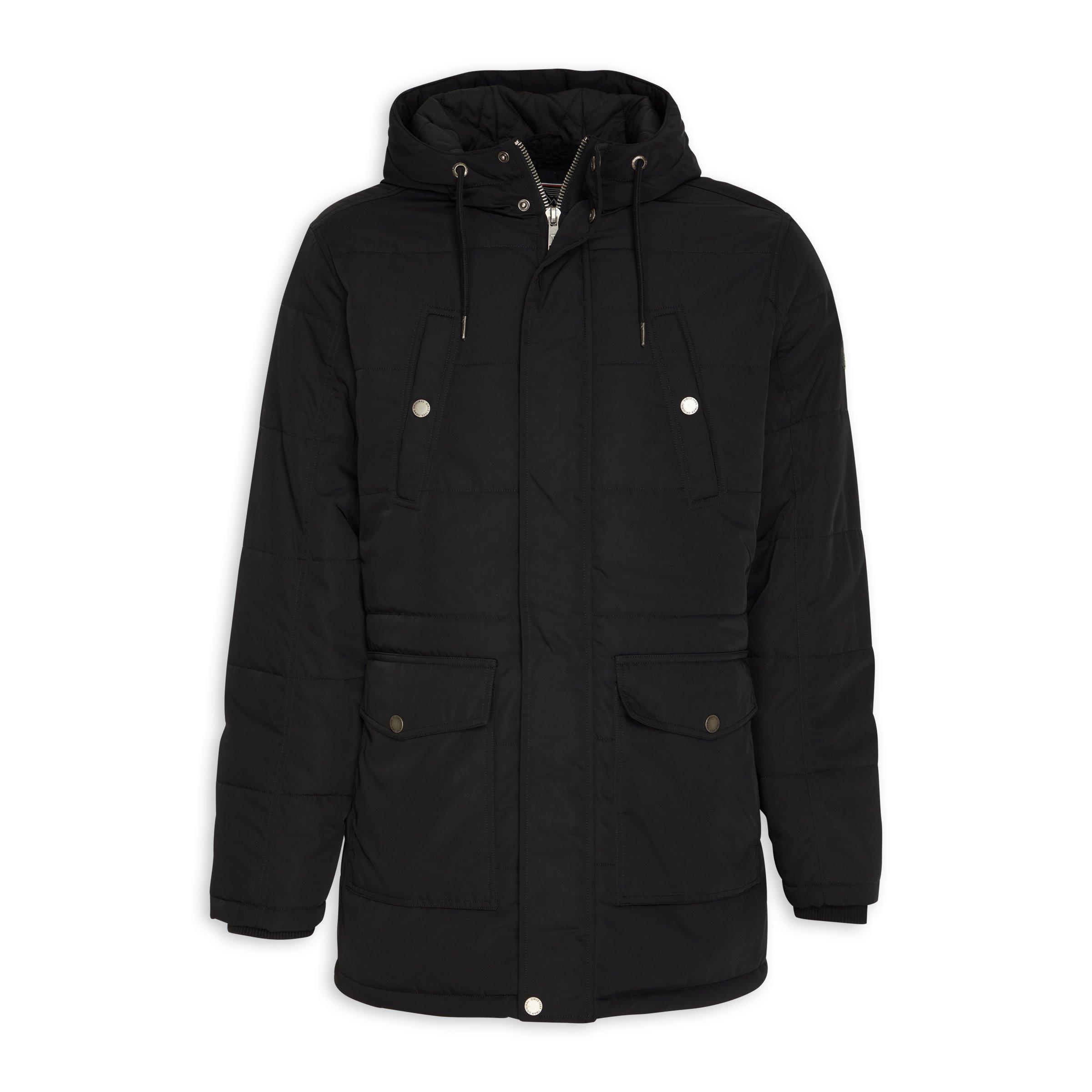 Black Parka Jacket (3090374) Truworths Man