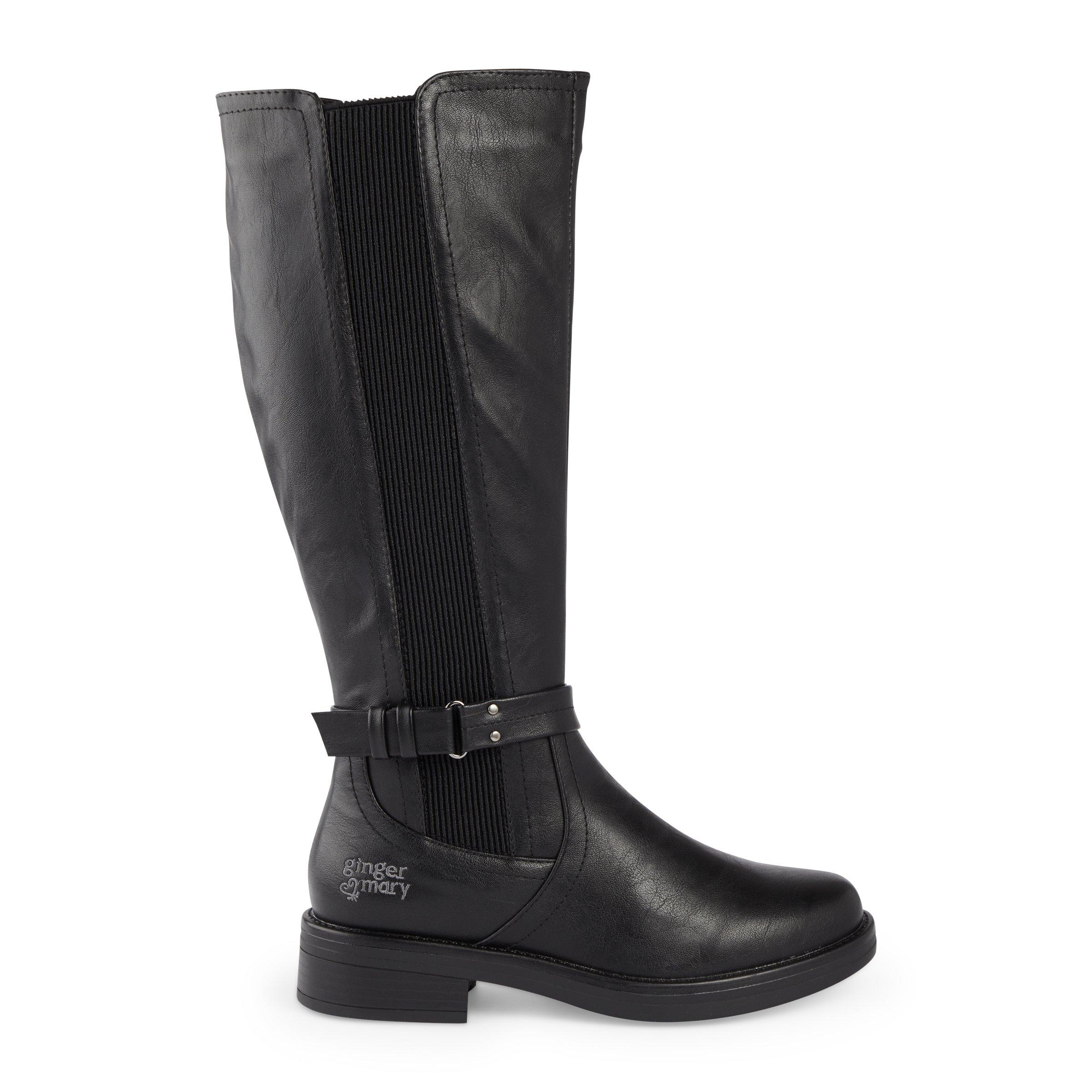 Ginger wide calf tall moto sale boot