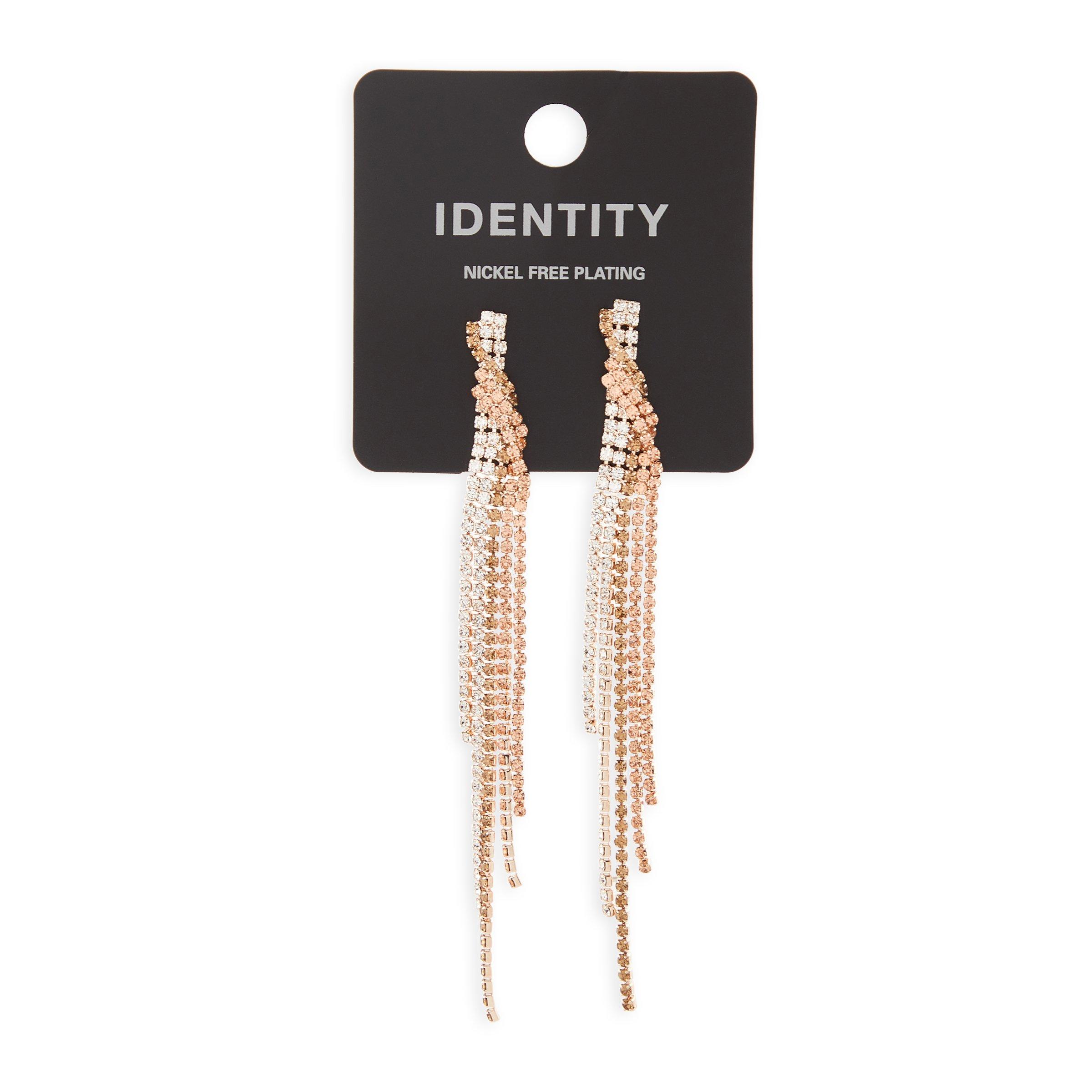 Rose Gold Tassel Earrings (3092061) Identity