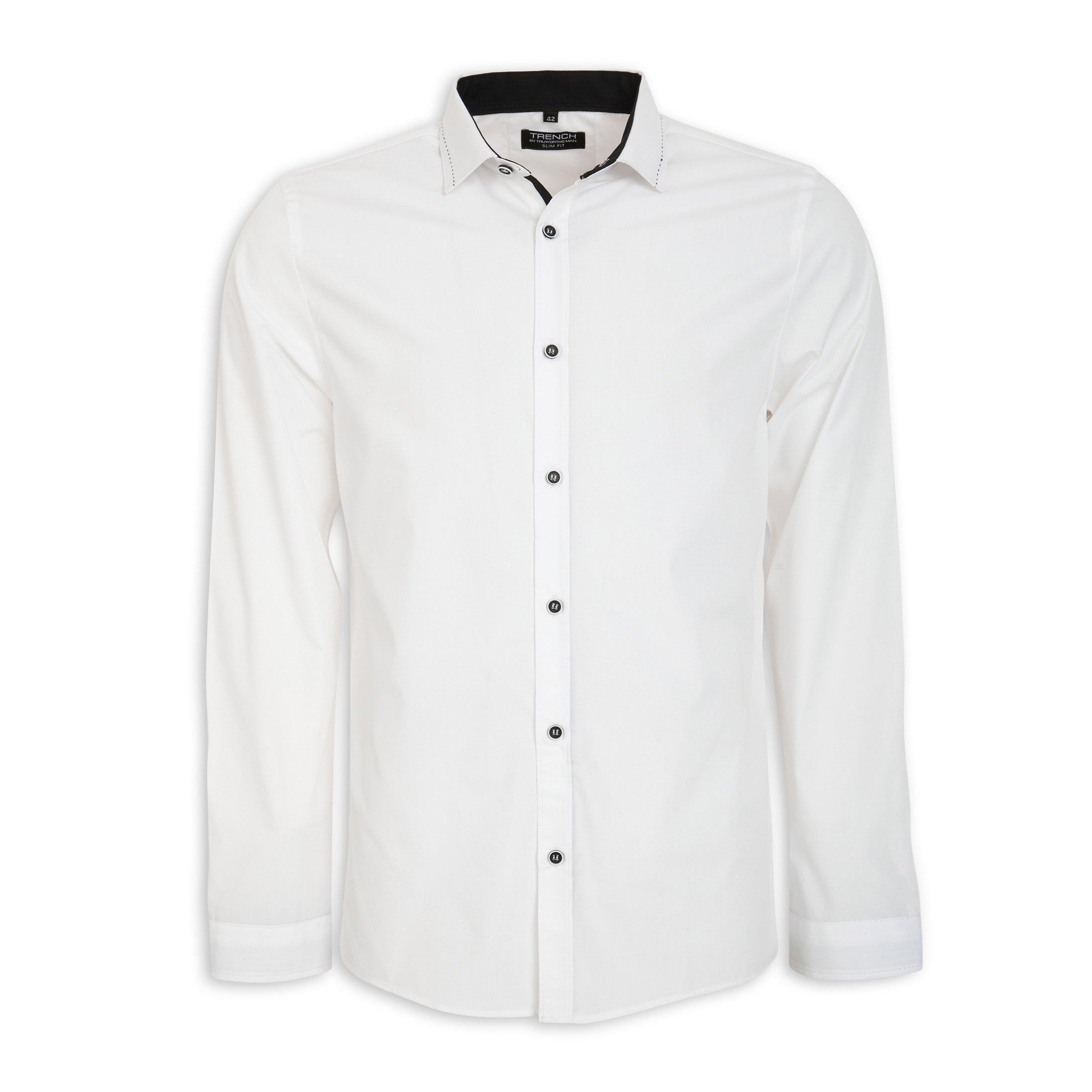 White slim best sale fit shirts