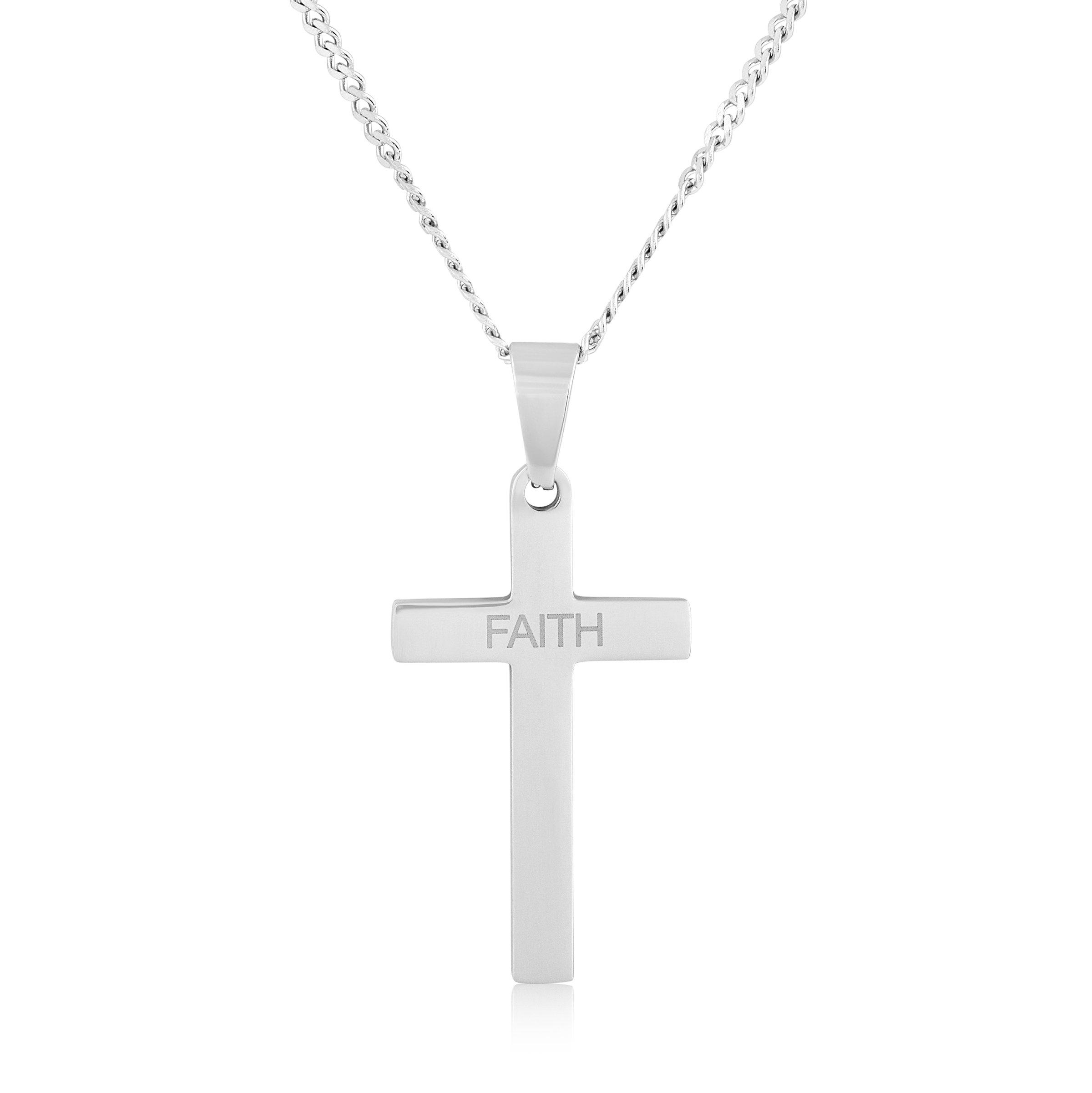 Faith Pendant on Chain (3094045) Stainless Steel
