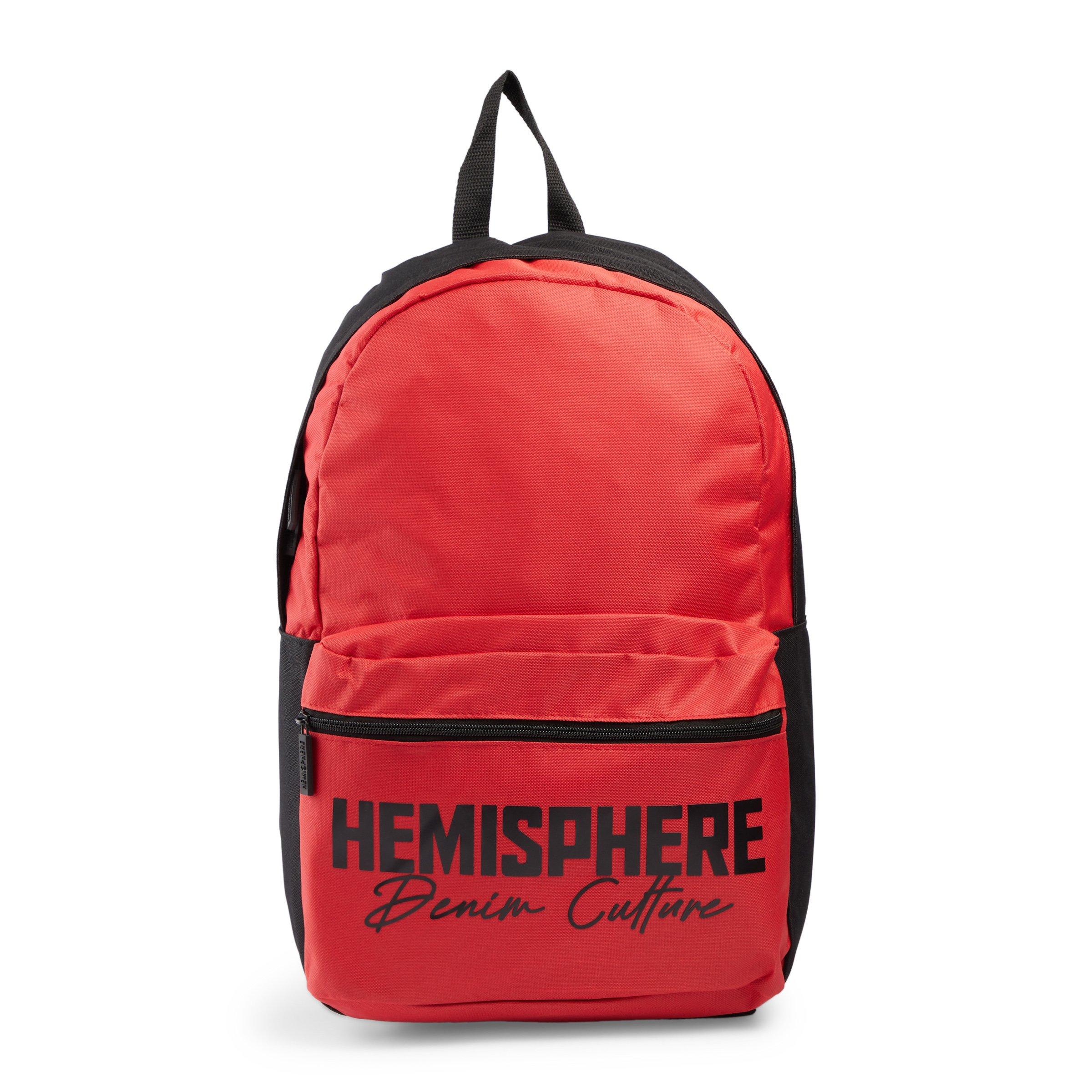 Red Branded Backpack 3094213 Hemisphere