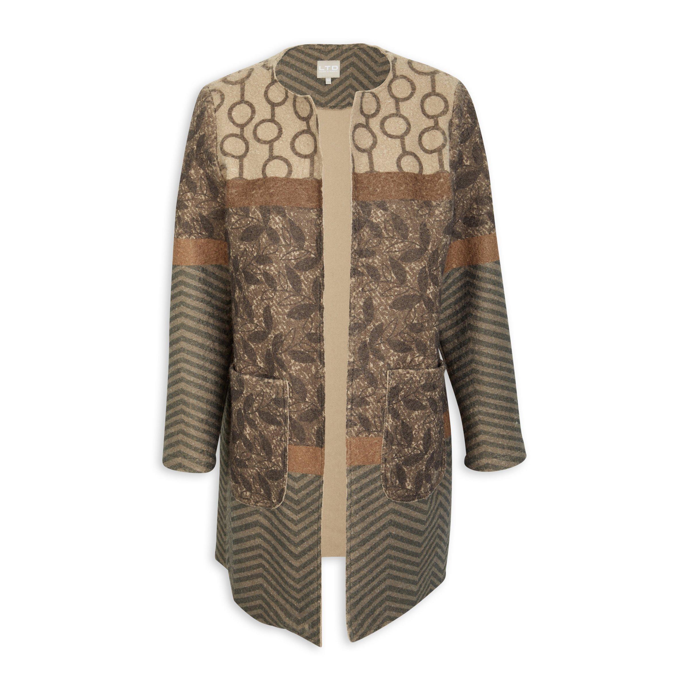 Brown melton coat Clearance