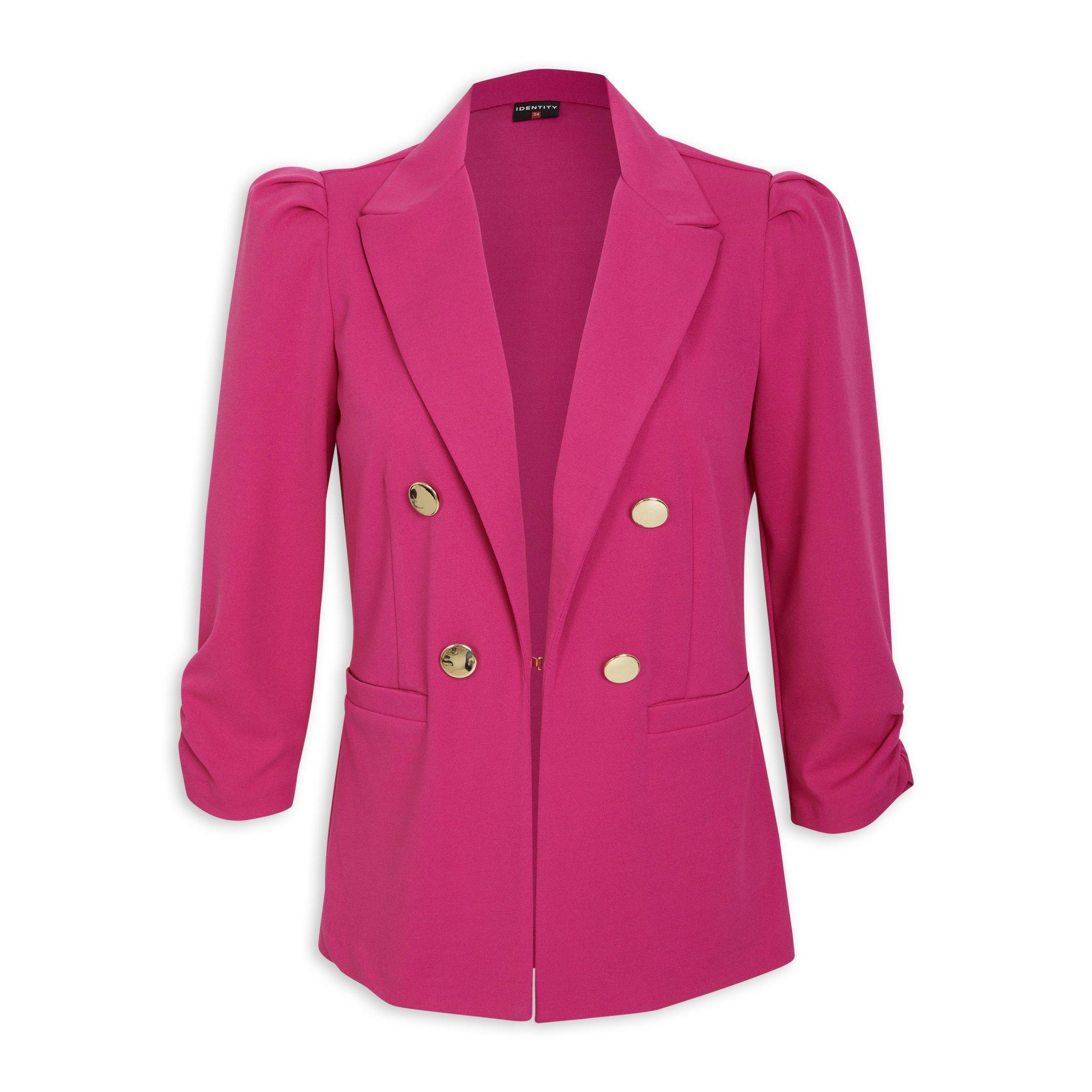 Cerise pink top blazer