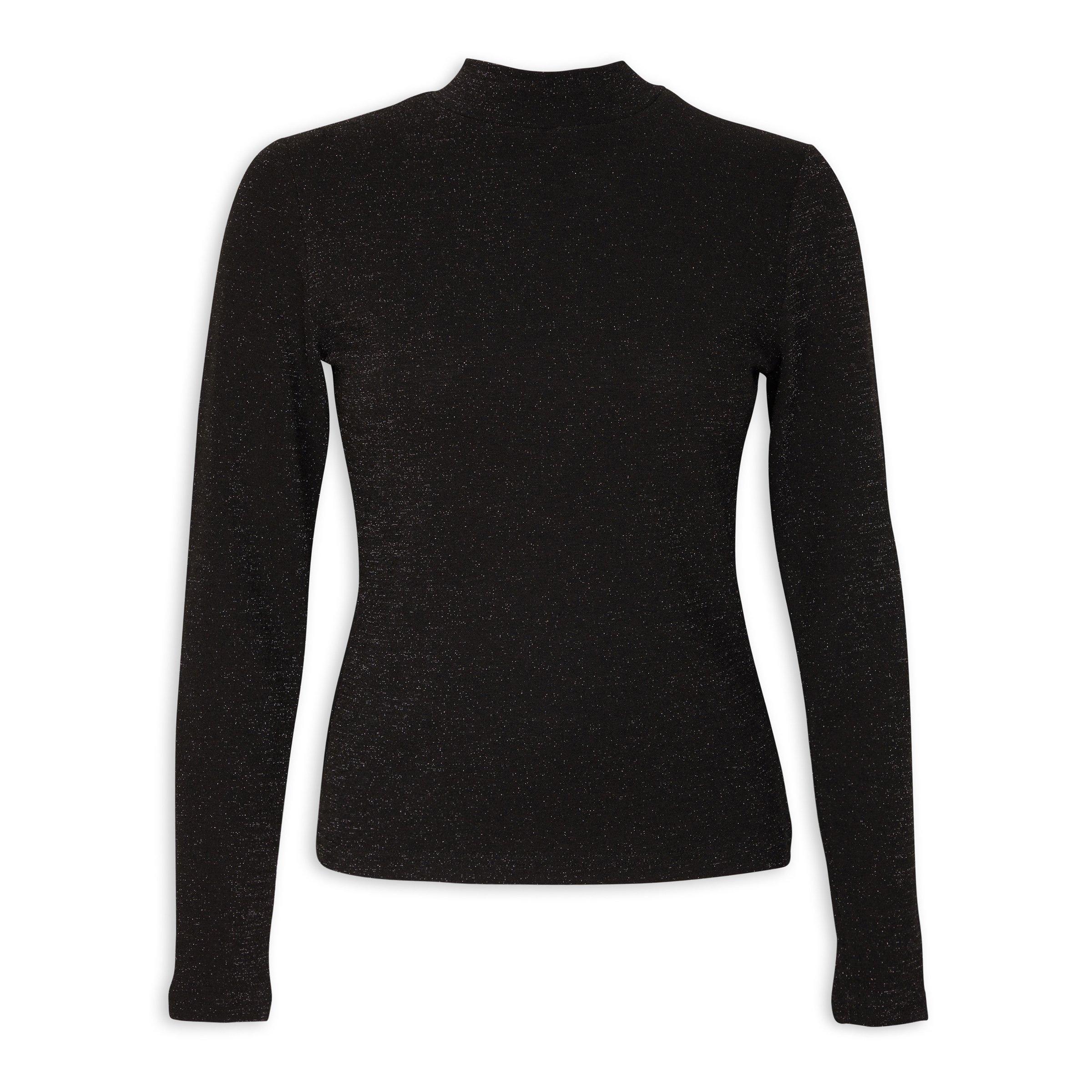 Black shop sparkle turtleneck