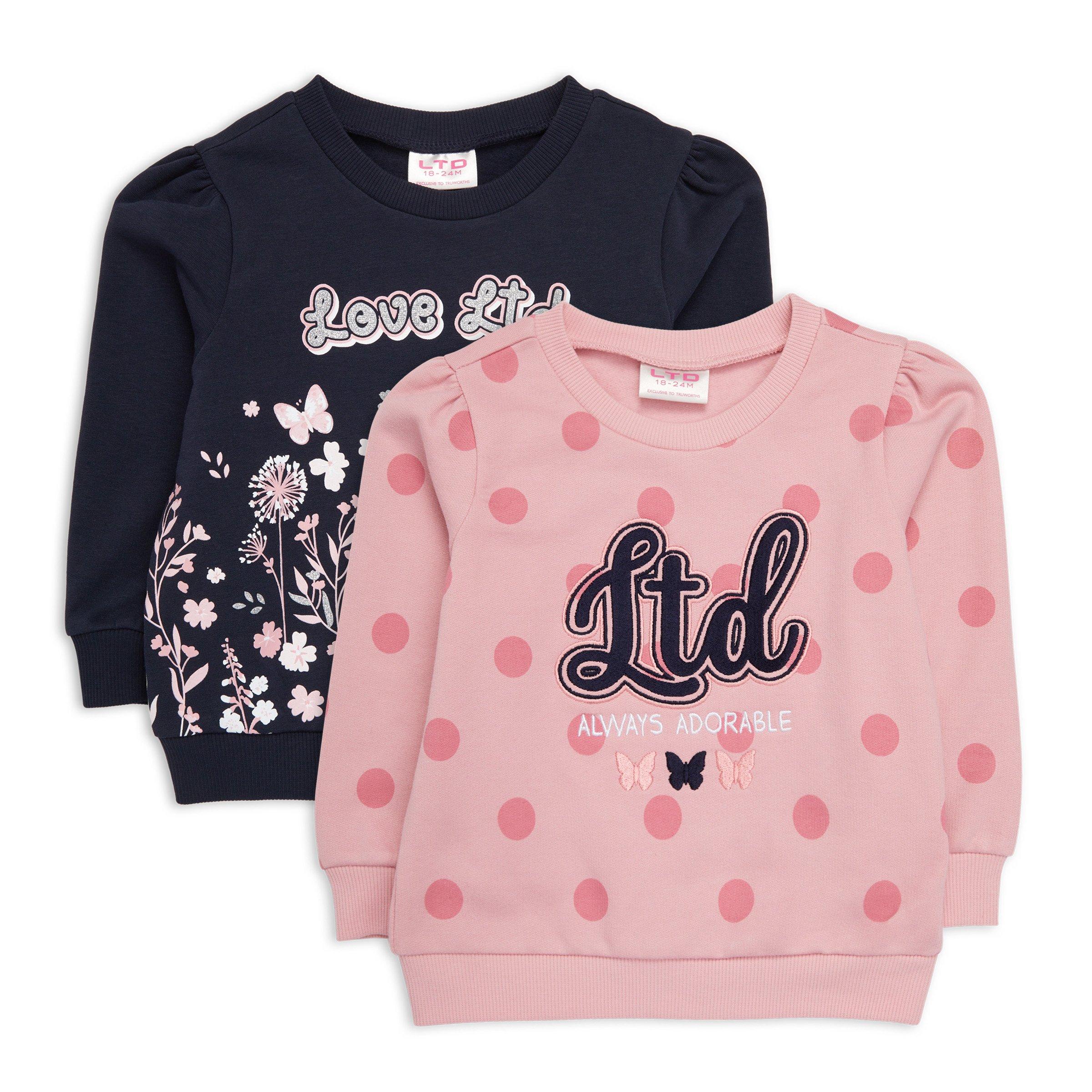 2 pack Baby Girl Sweat Tops 3096881 LTD Kids