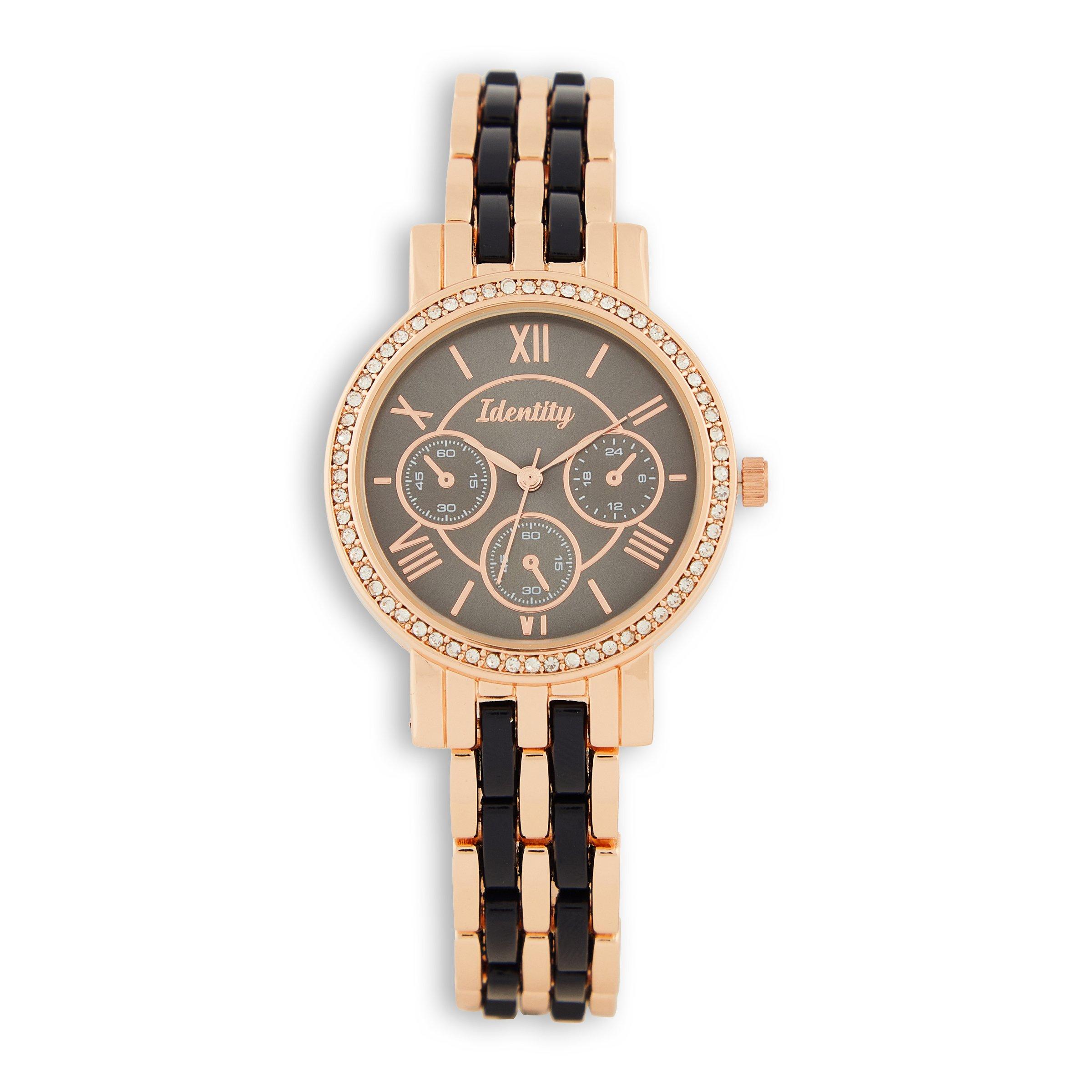 Navy and discount rose gold watch