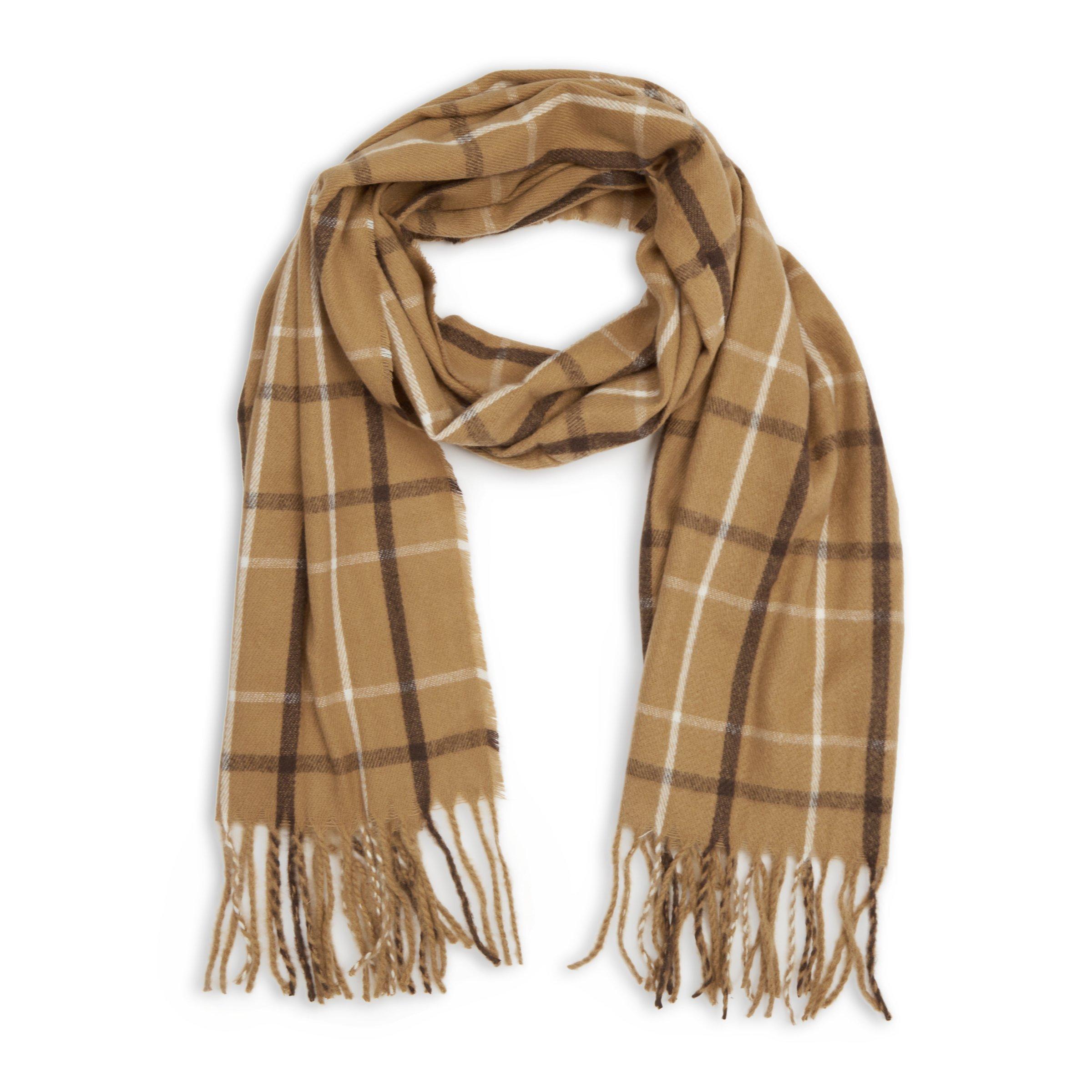 Brown Check Scarf (3097739) Daniel Hechter