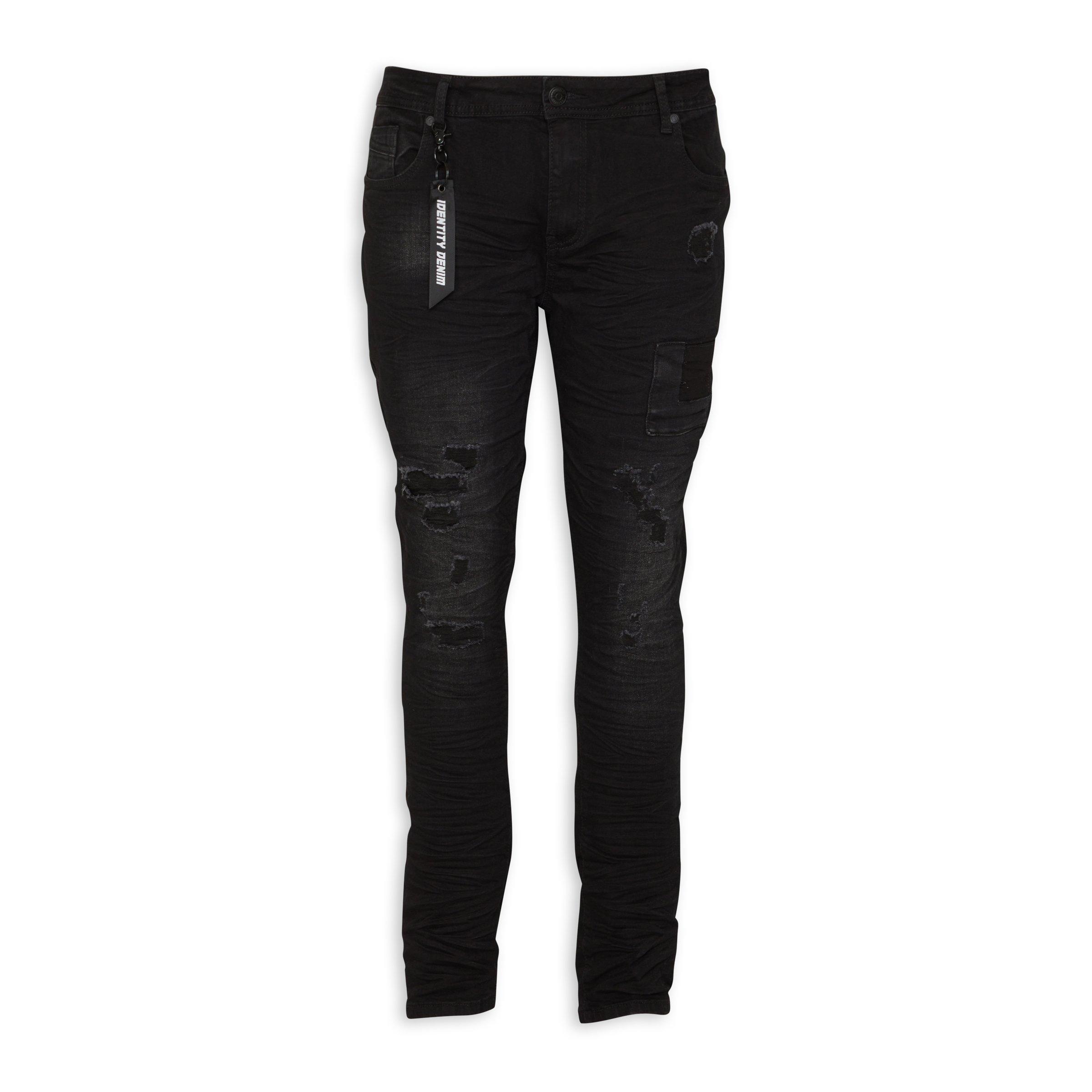 Black Ripped Slim Leg Jean (3099429) Identity