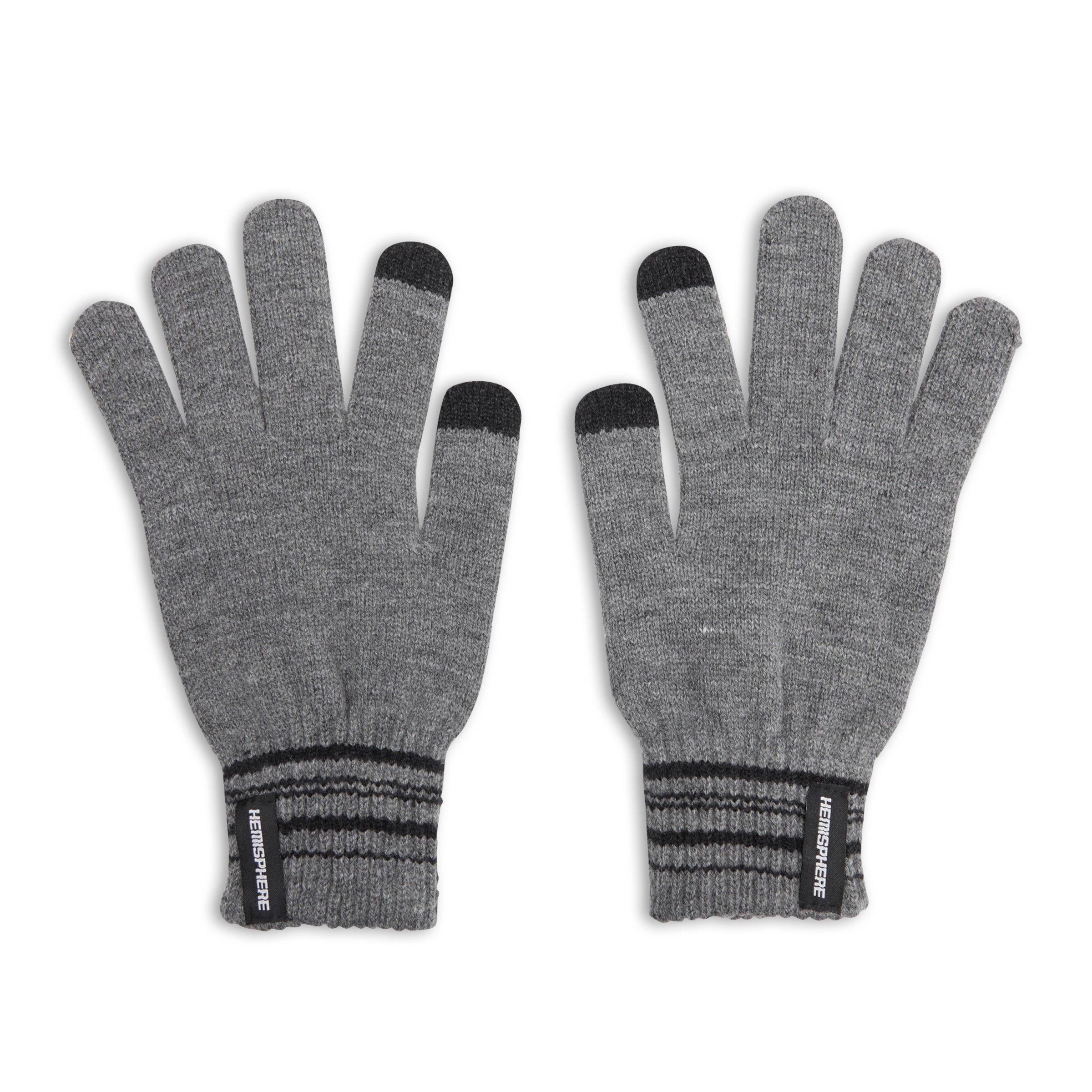 Charcoal Knitted Gloves (3099482) Hemisphere