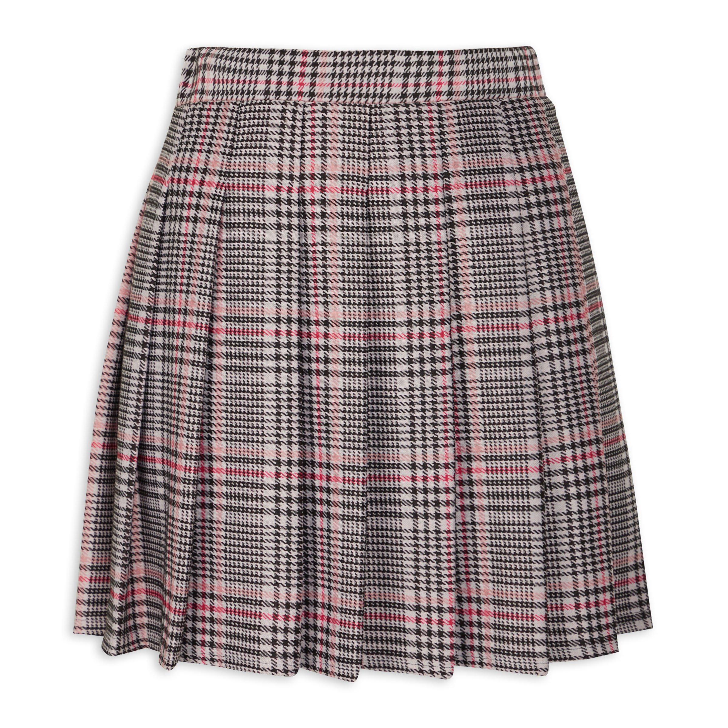 Pleated tennis shop skirt checkered