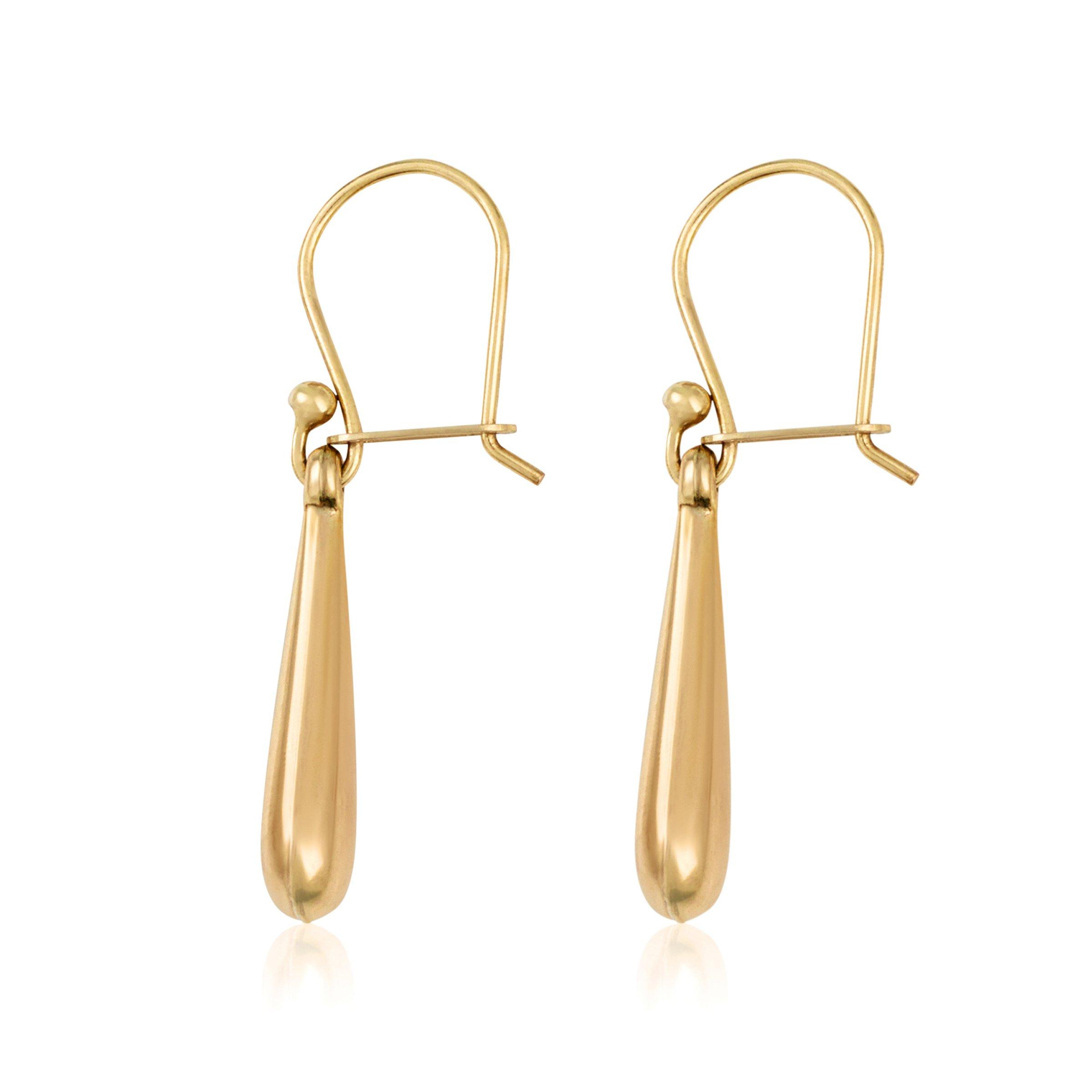 Medium Teardrop Earring Bonded Gold